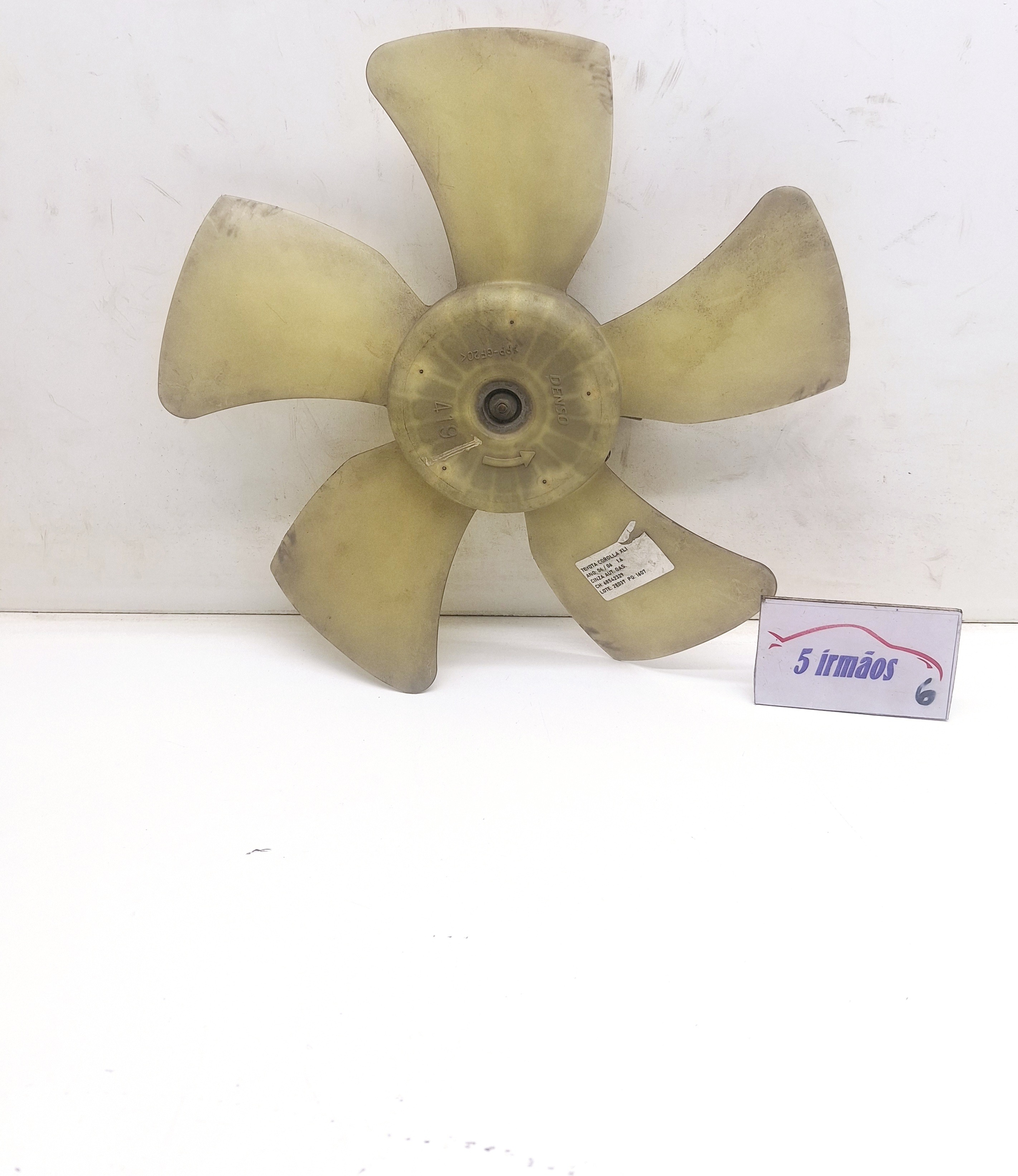 Ventoinha Radiador C/ Motor Toyota Corolla Xli 1.6 2006