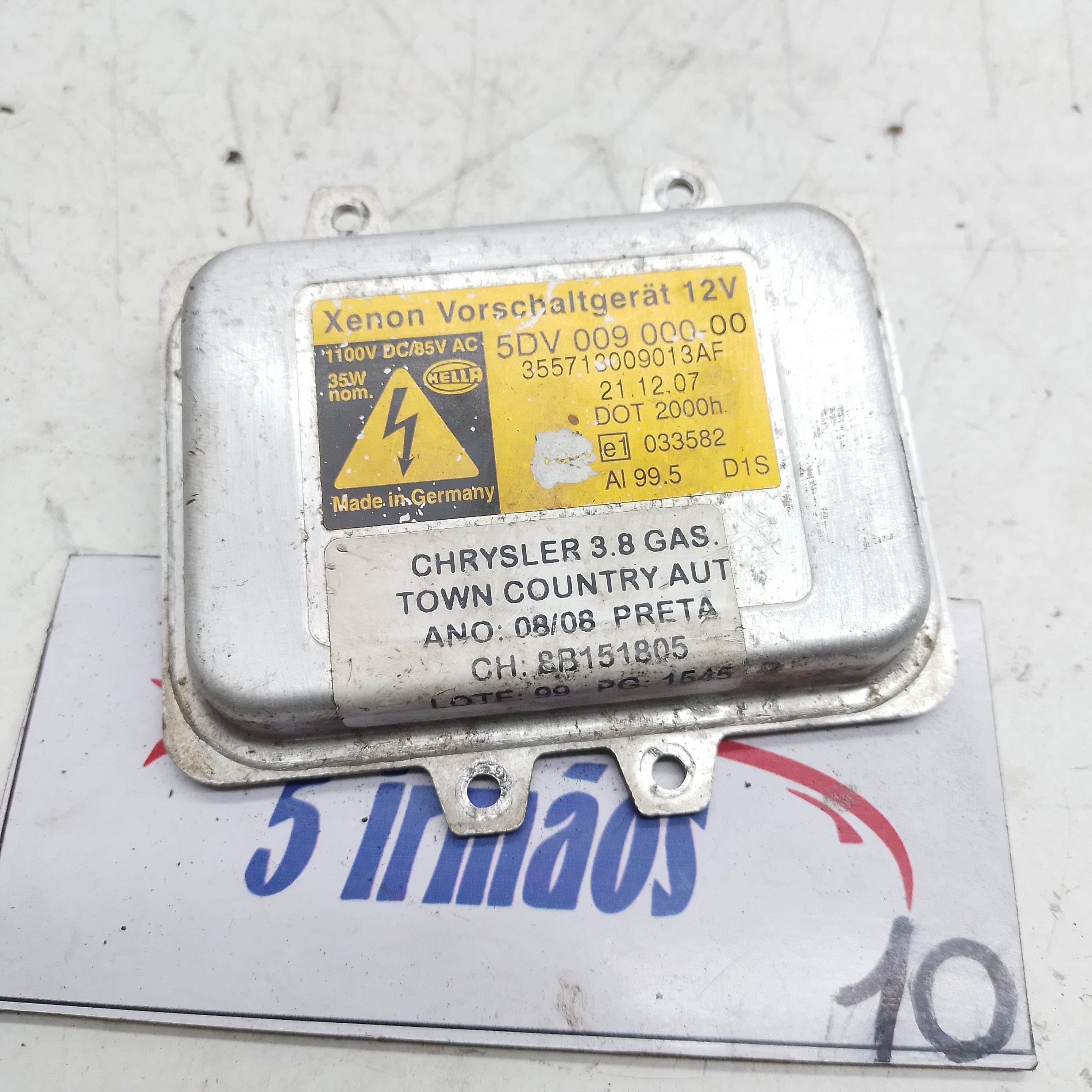 Módulo Xenon Farol Town Country 3.8 2008 Nº5dn00900000 12