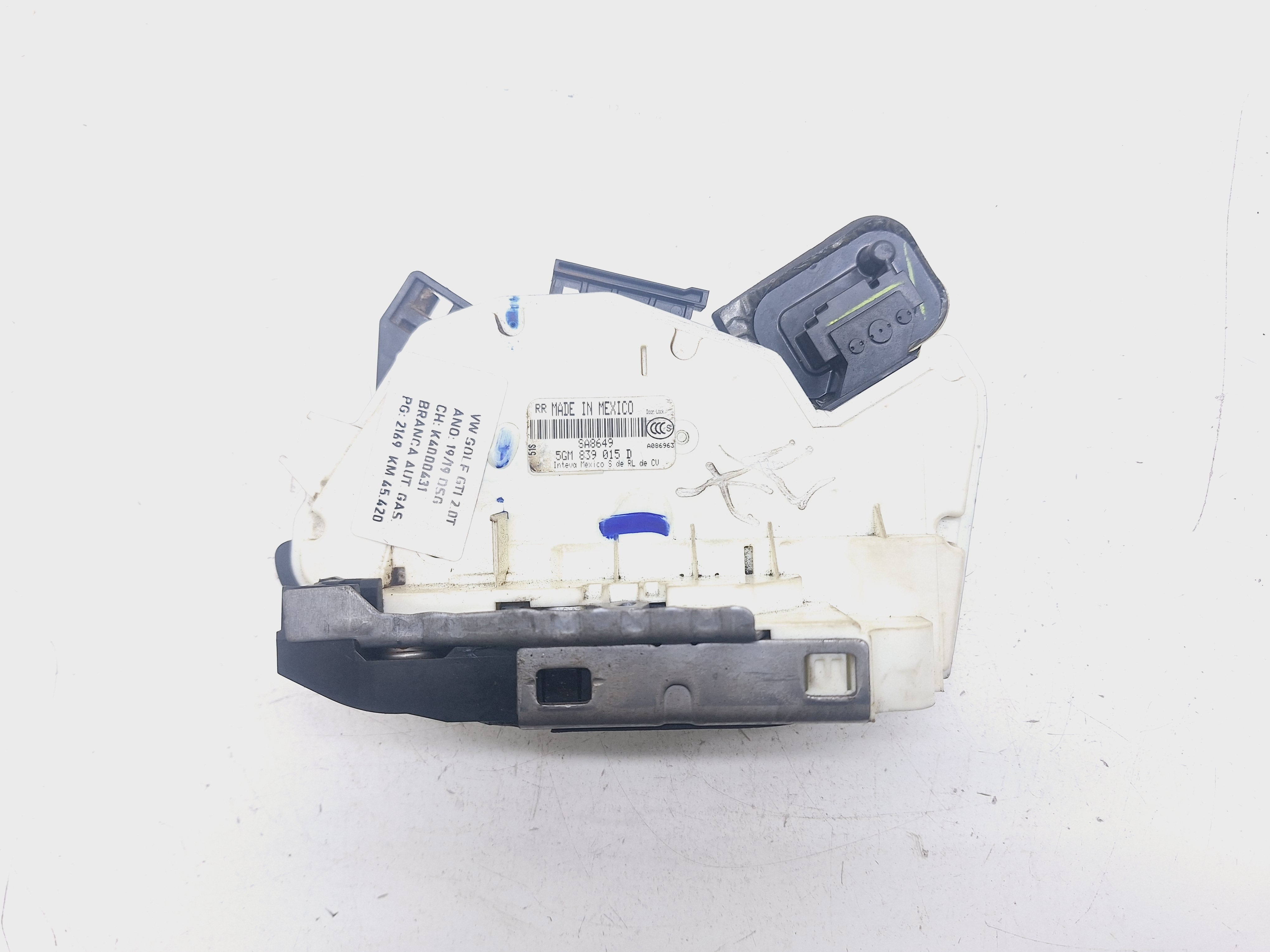 Fechadura Porta Traseira Esquerda Golf 2.0 2019 5gm839015d