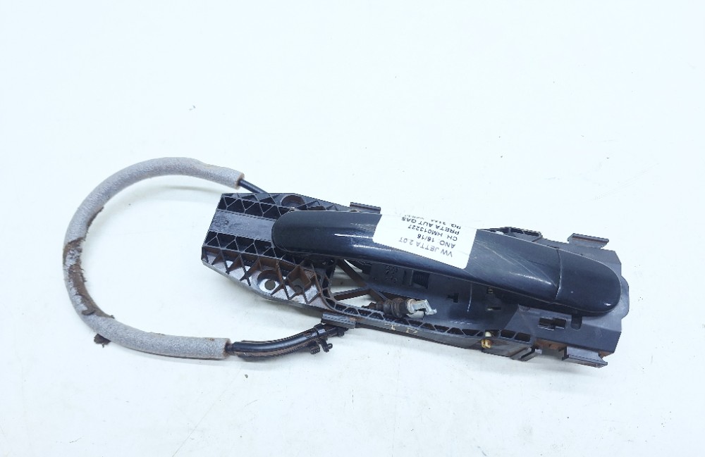 Maçaneta Externa Traseira Direita Vw Jetta 2.0 2016 Preto Traseira