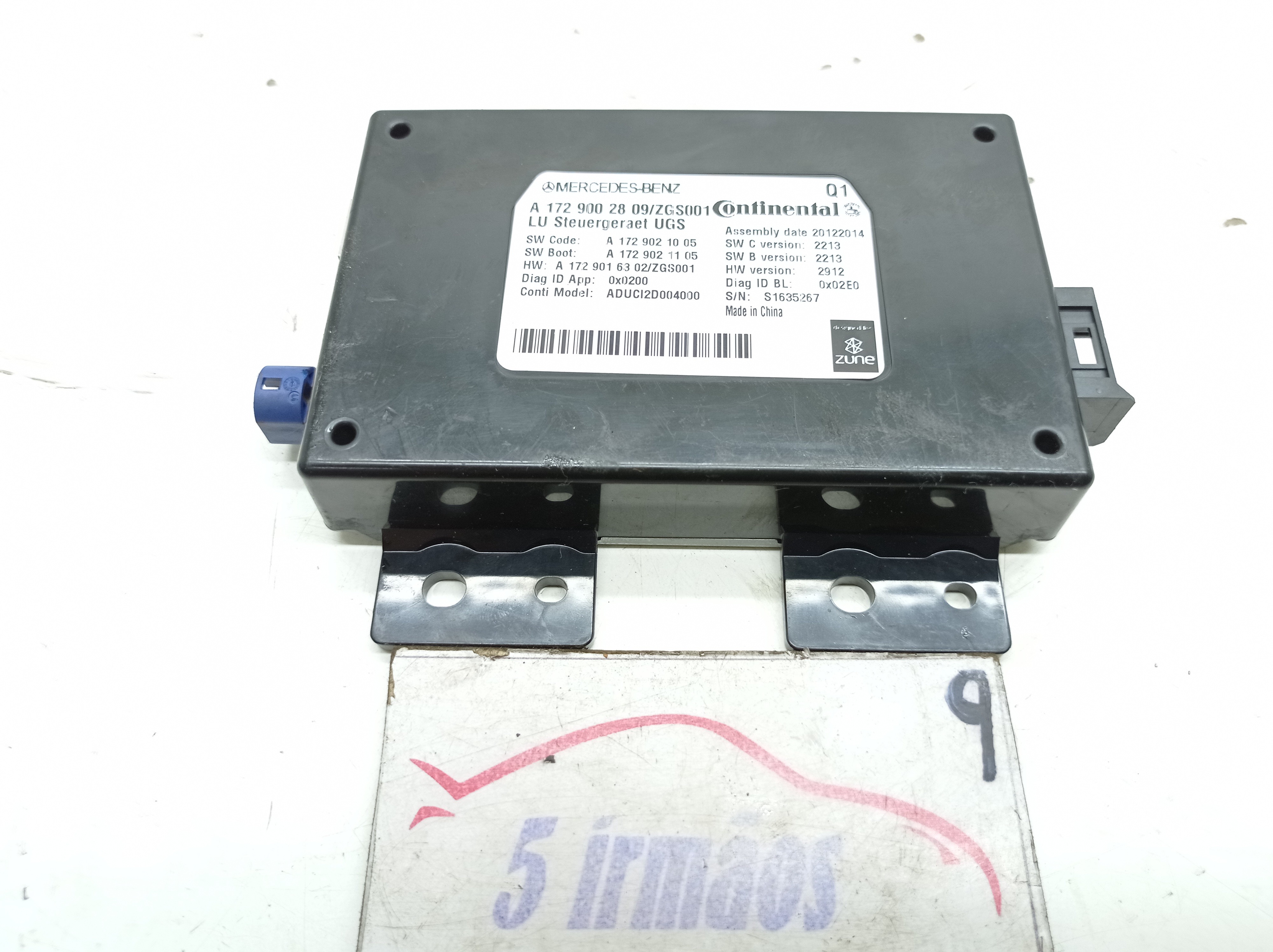 Módulo Interface Mercedes A250 2.0 2015 / 2016 A1729002809