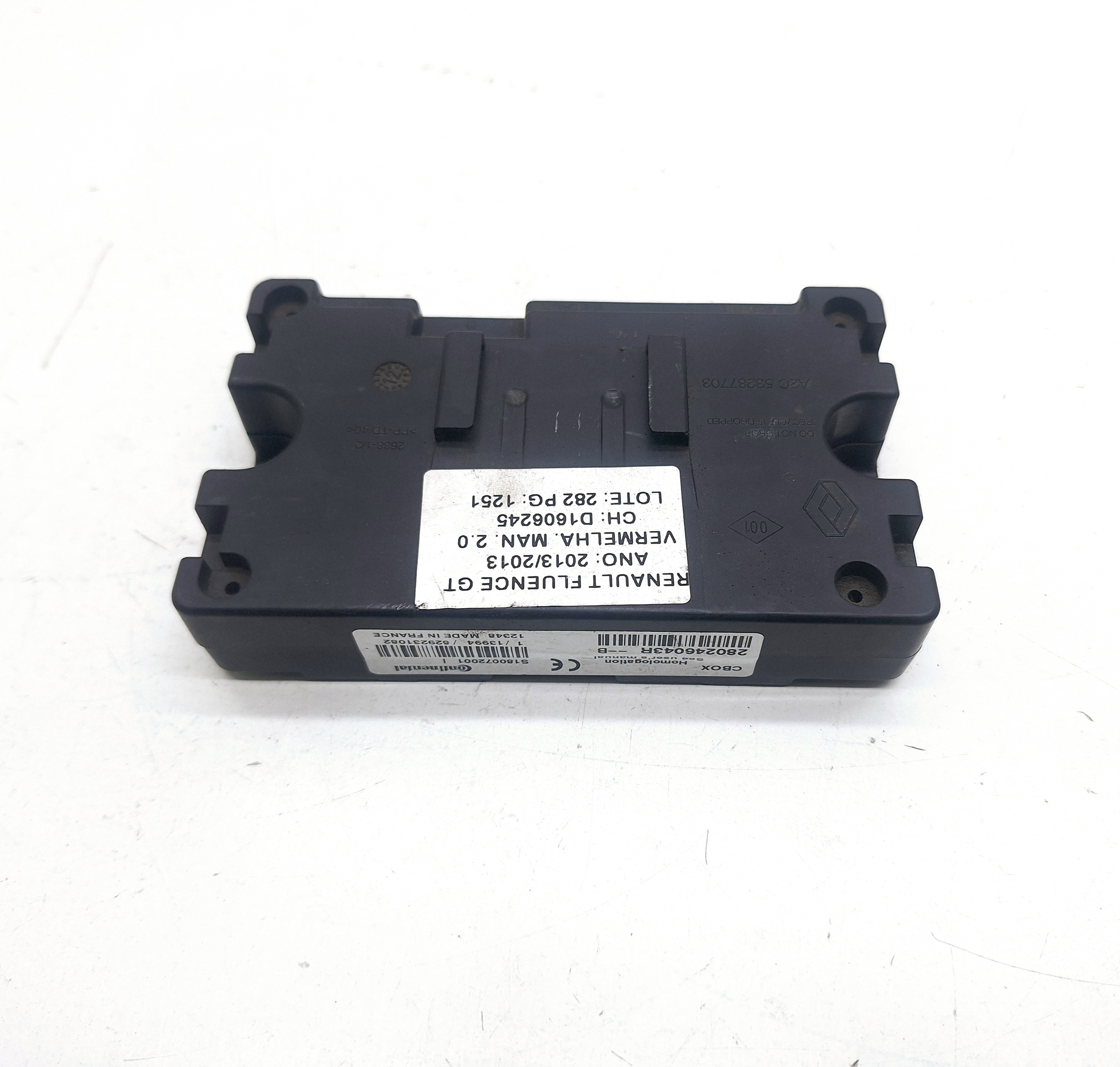 Módulo Controle Cd Player Fluence Gt 2.0 2013 Nº280246043r