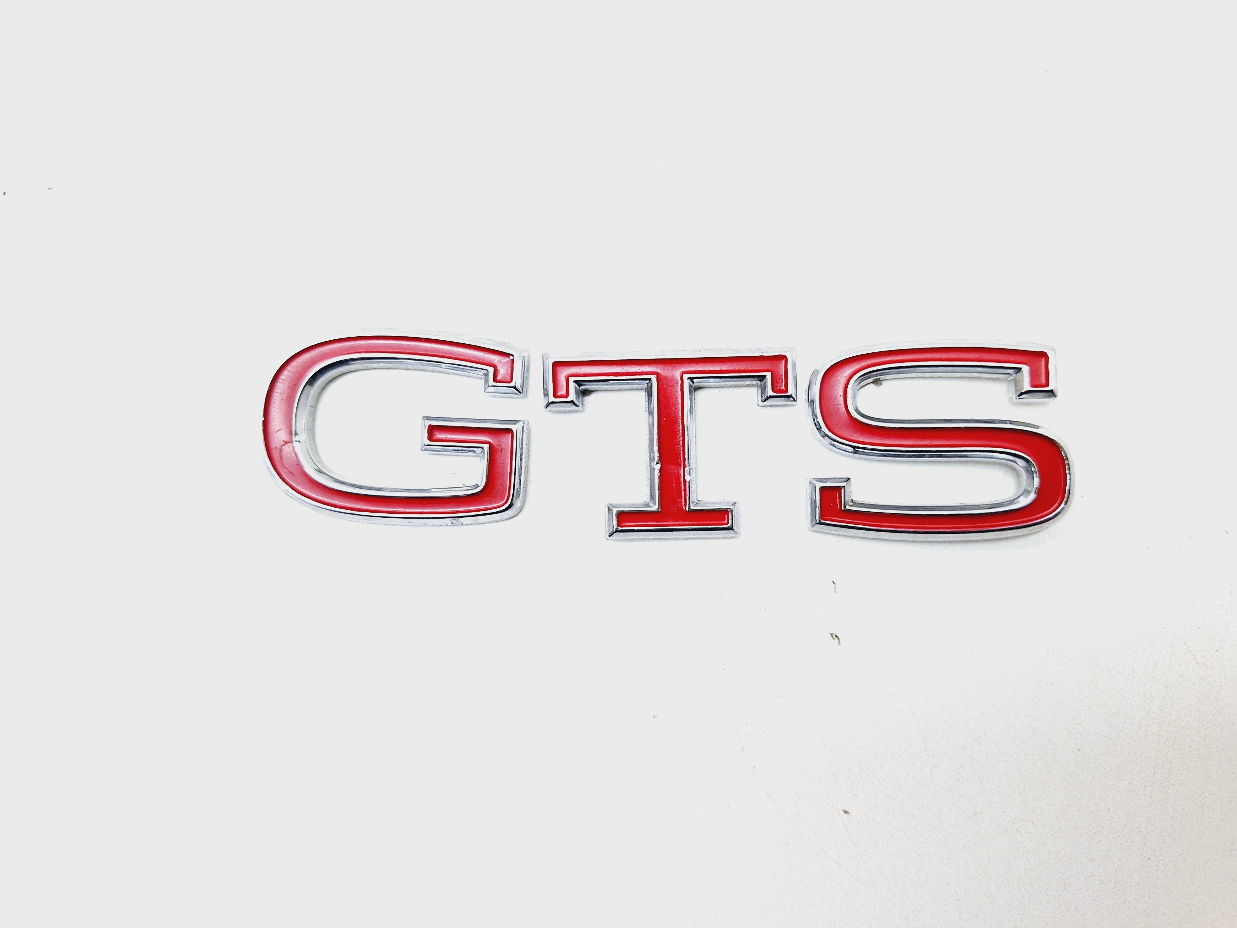 Emblema Gts Volkswagen Polo 1.4 2023 Prata E Vermelho