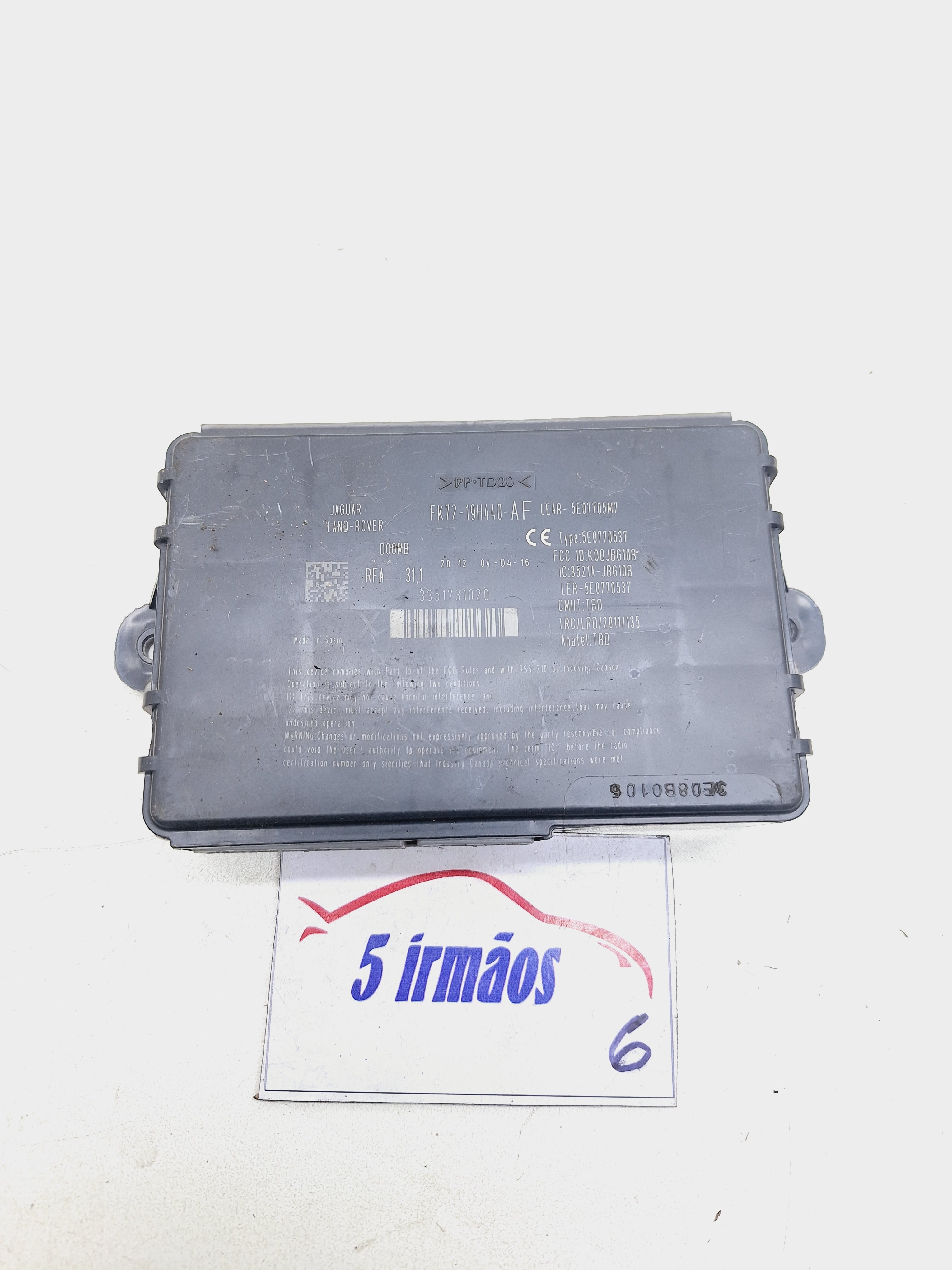 Módulo Conforto Discovery Sport 2.0 Aut 2016 Nºfk7219h440af