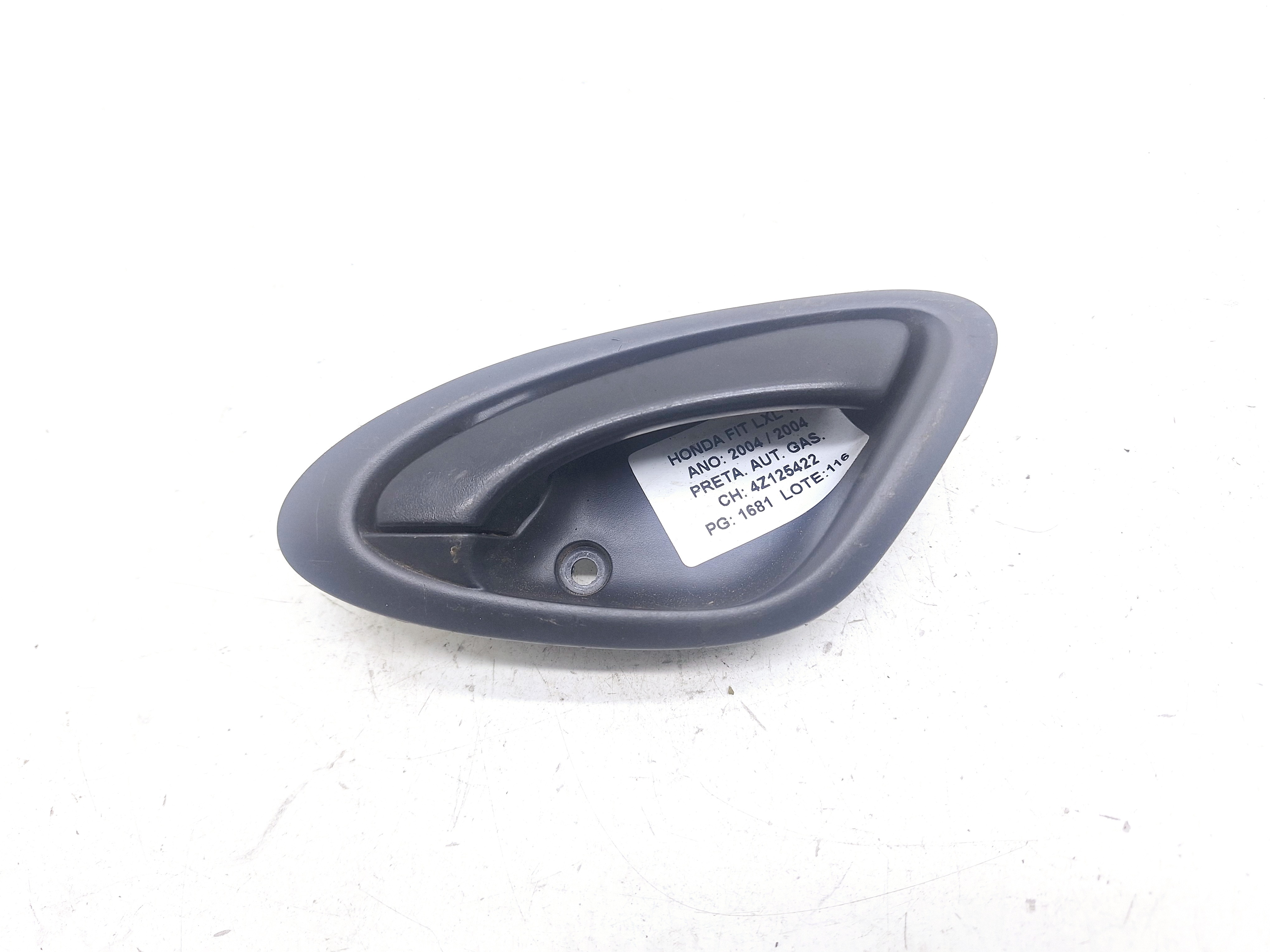 Maçaneta Interna Traseira Direita Honda Fit 1.4 2003 2004 Preto Traseira