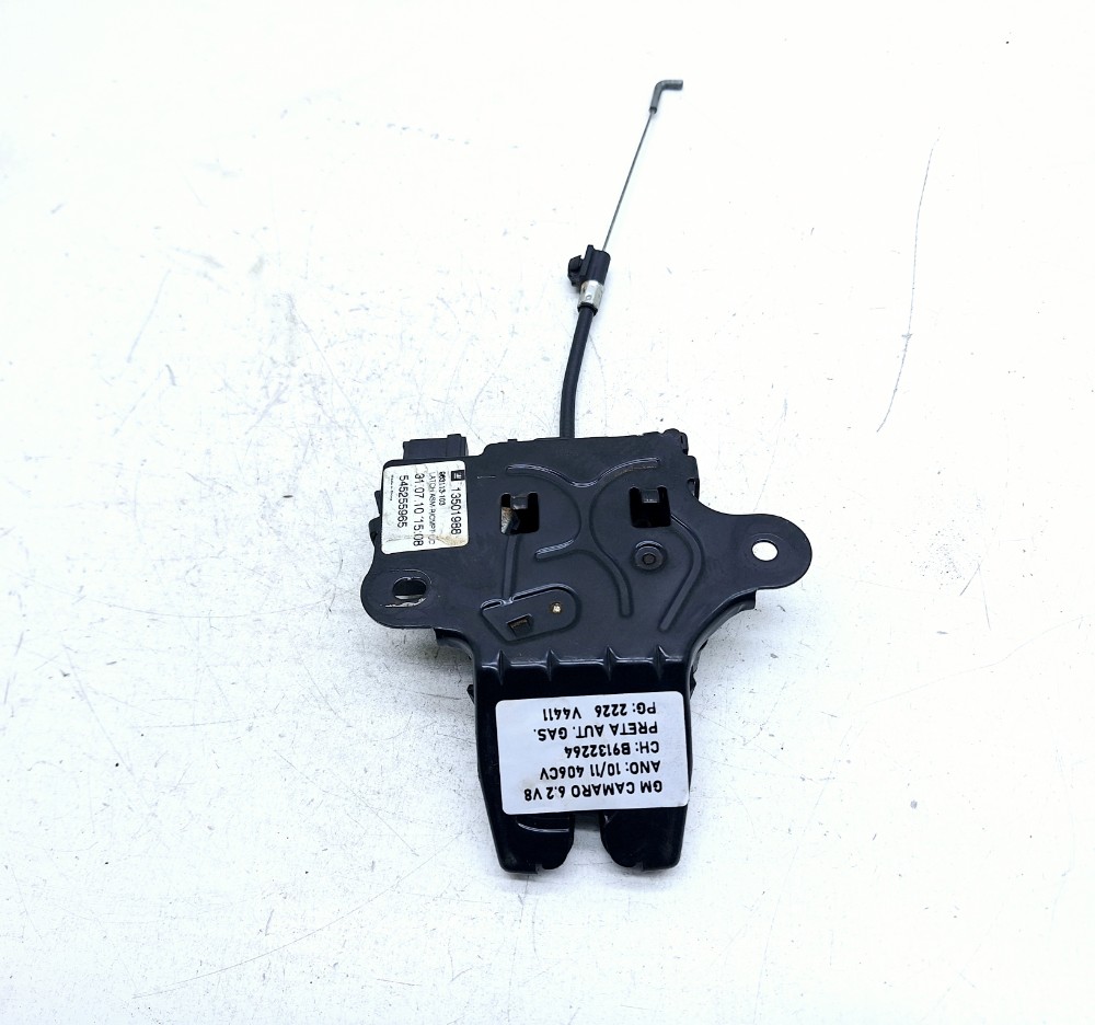 Fechadura Tampa Traseira Gm Camaro 6.2 V8 2011 13501988