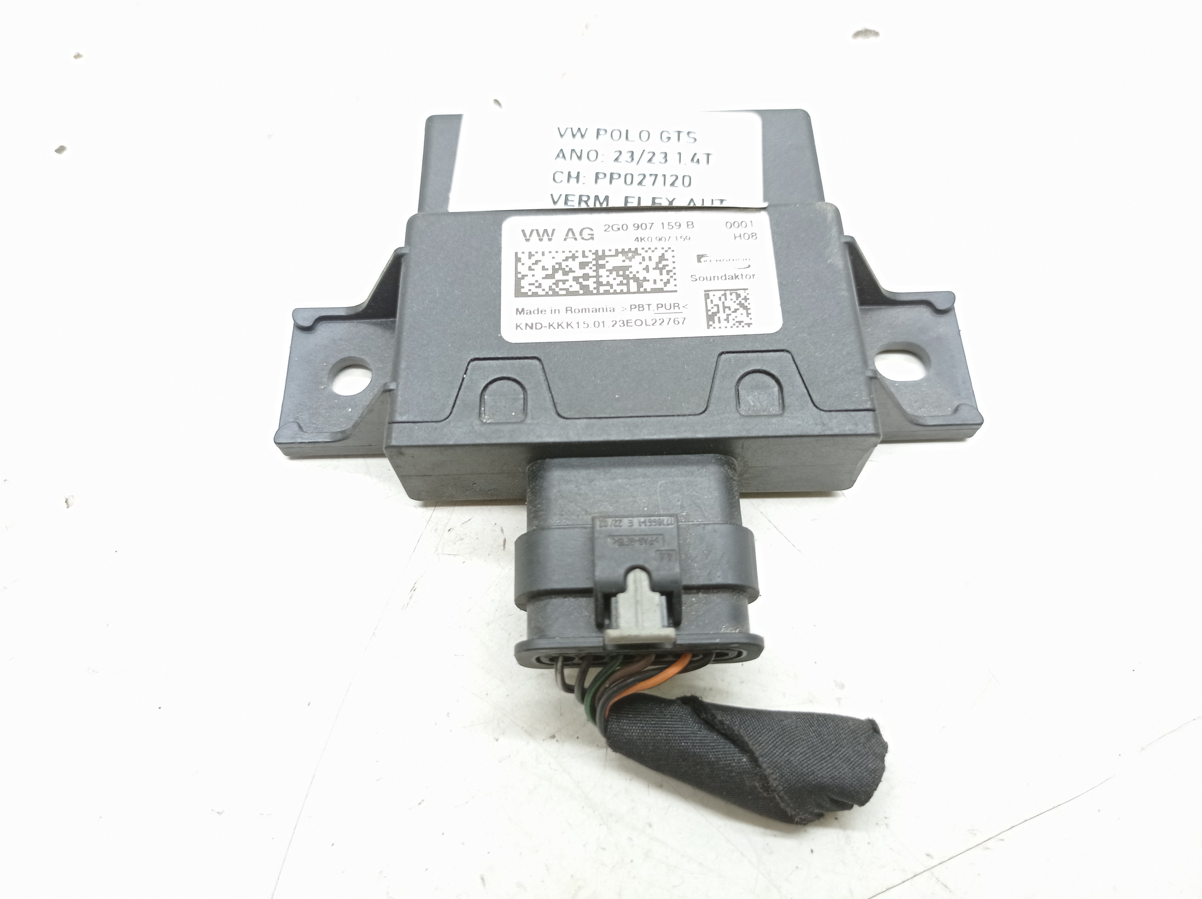 Módulo Unidade Controle Vw Polo Gts 1.4 2023 Nº2g0907159b