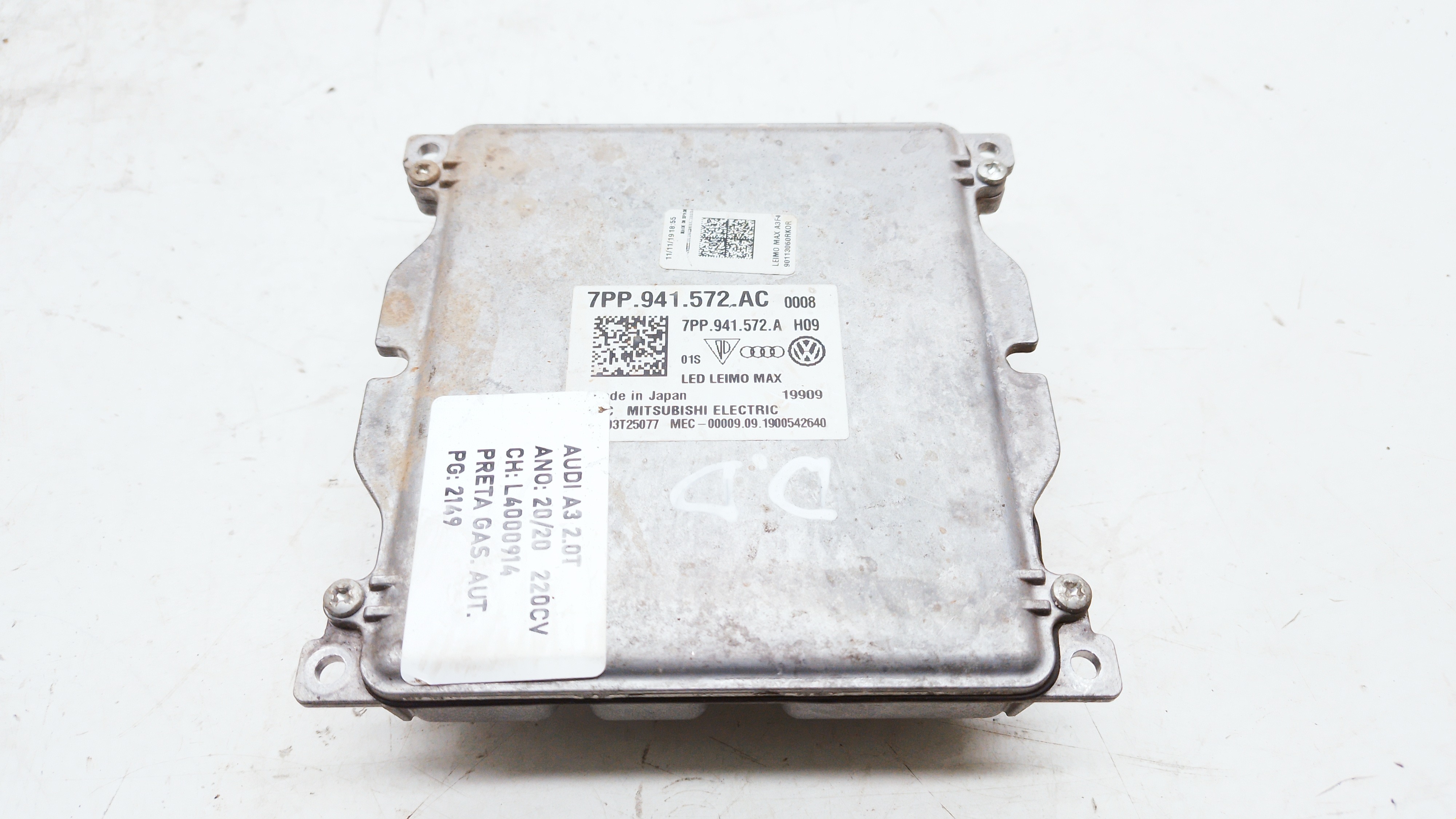 Módulo Reator Farol Dianteiro Direito A3 2020 Nº7pp941572ac