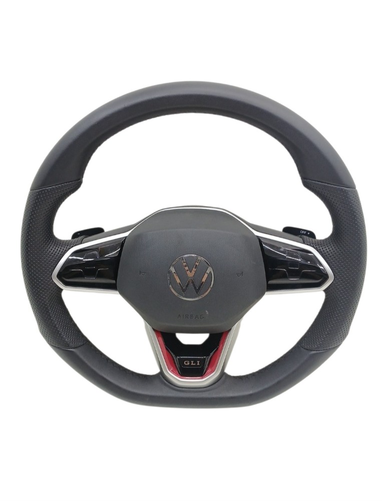 Volante Aro Direção C Bolsa Vw Jetta Gli 2.0 2023 2024 Preto
