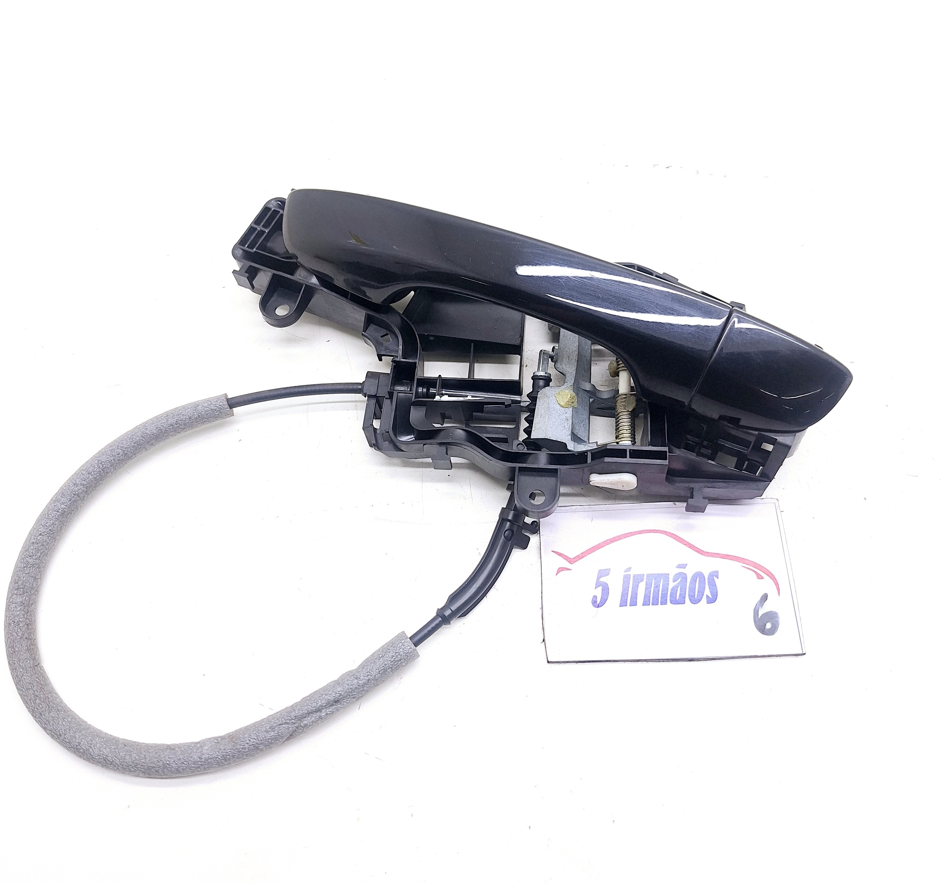 Maçaneta Externa Traseira Esquerda Vw Tiguan Tsi 2.0 2020 Preto Traseira