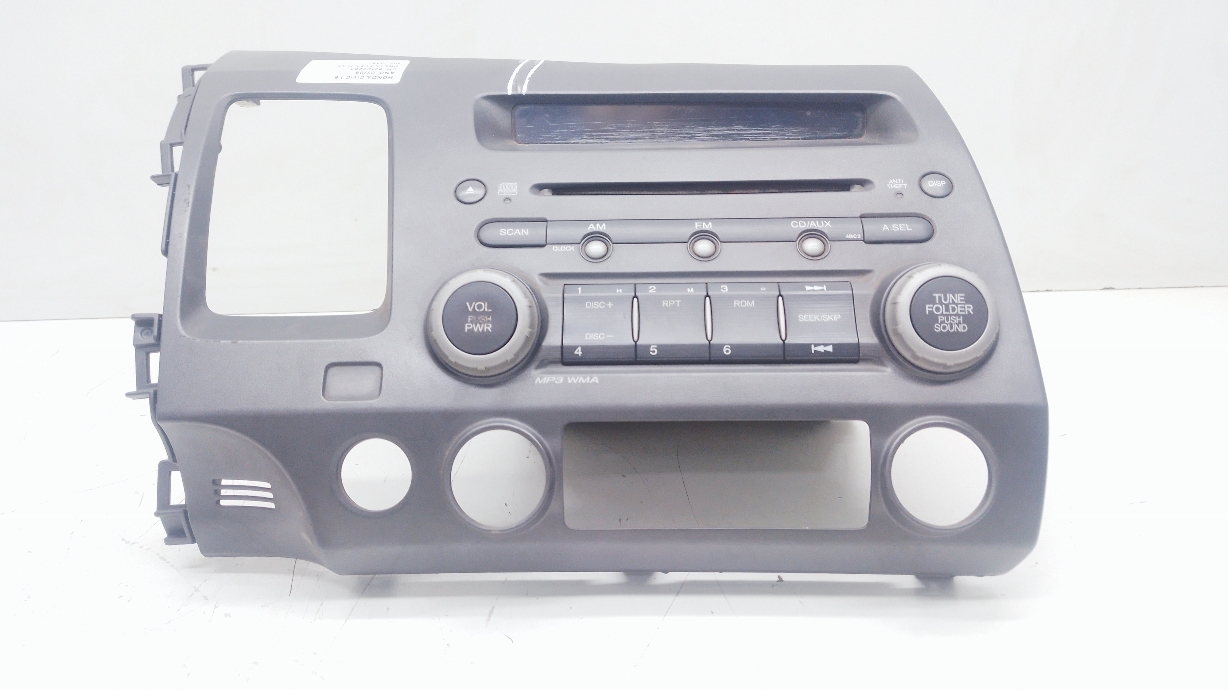 Radio Cd Player Honda Civic 1.8 2007/ 2008 Nº3706183