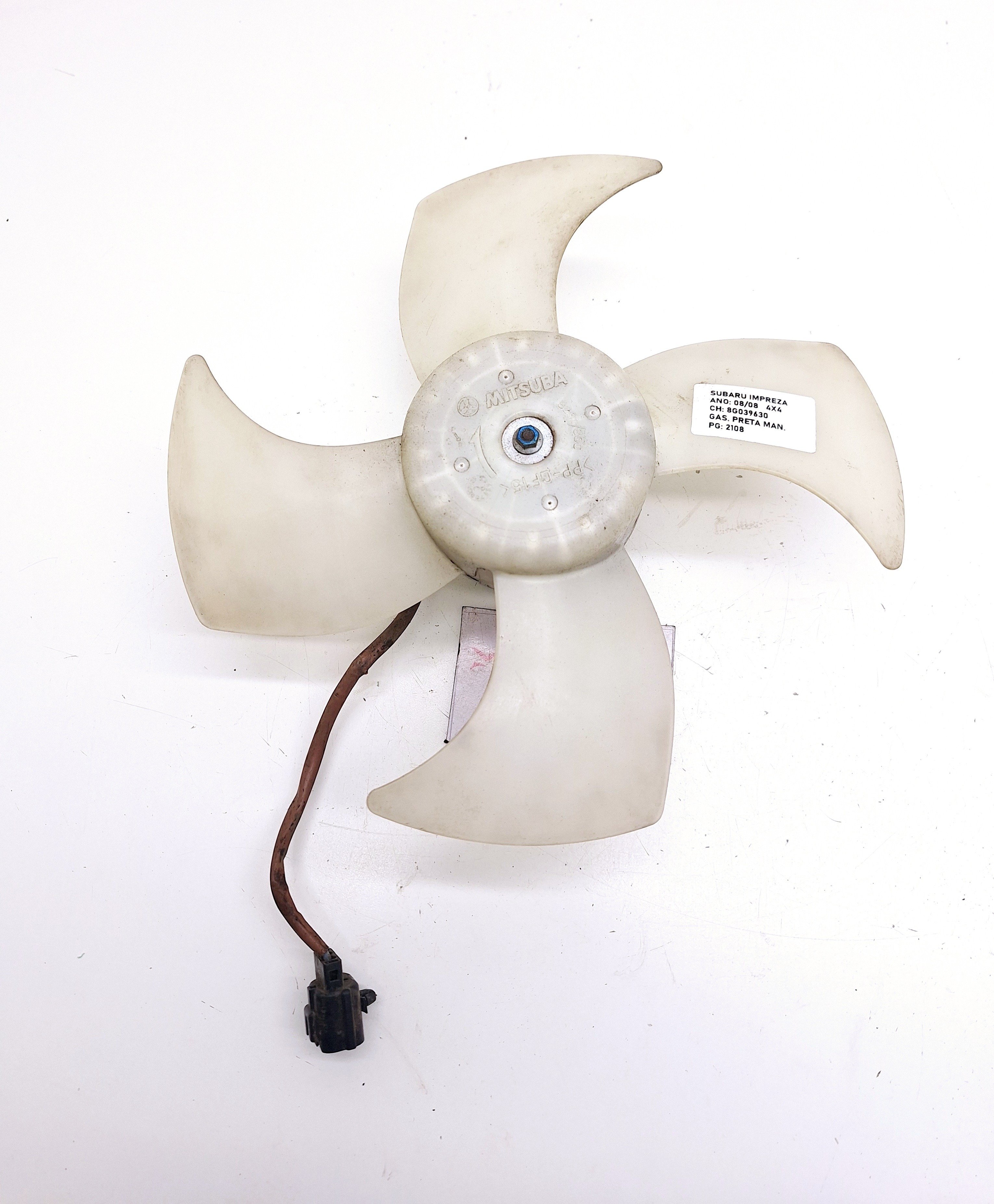 Ventoinha Radiador Menor C/ Motor Subaru Impreza 2.0 2008