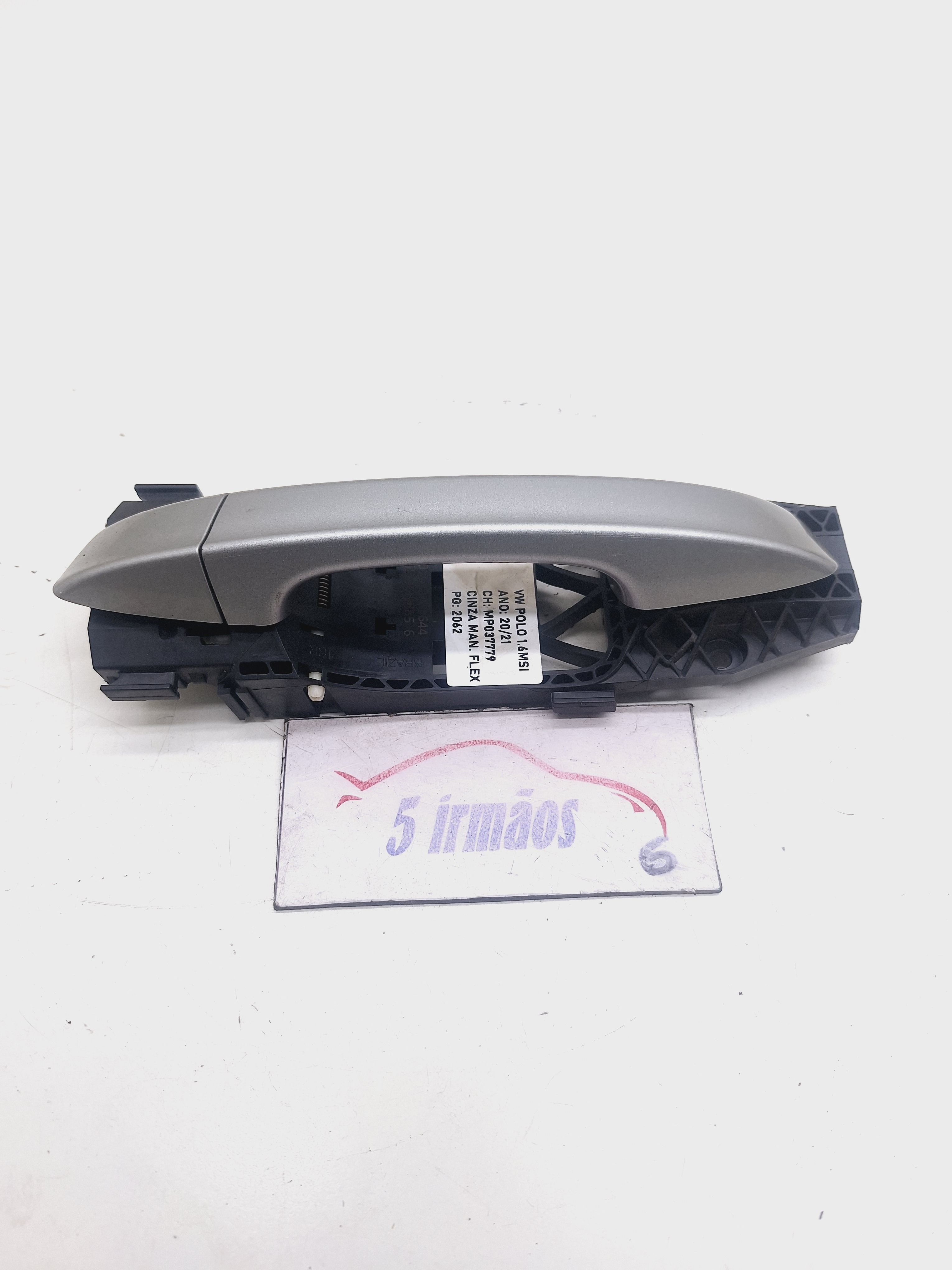 Maçaneta Externa Traseira Esquerda Vw Polo Msi 1.6 2021 Cinza Traseira