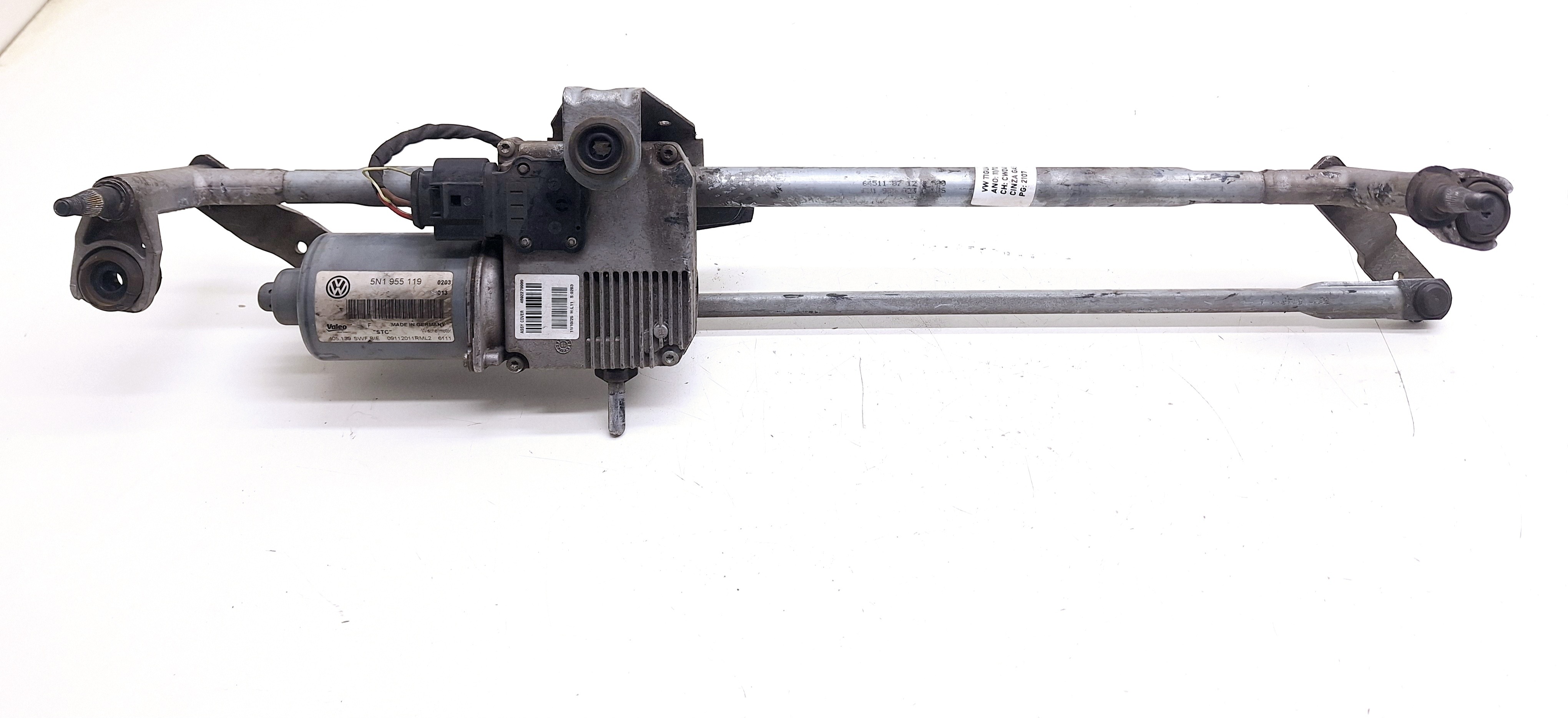 Motor Limpador Parabrisa Vw Tiguan Tsi 2.0 2012 Nº5n1955119