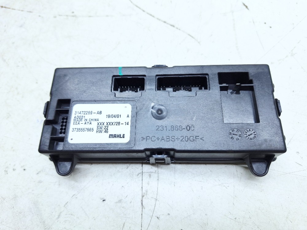 Módulo Ar Condicionado Volvo Xc60 2.0 2019 31472269ab