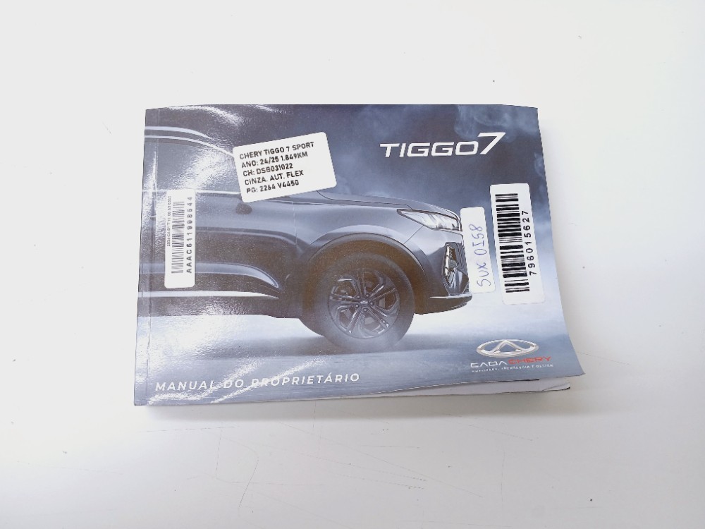 Manual Proprietário Chery Tiggo 7 1.5 2024 2025