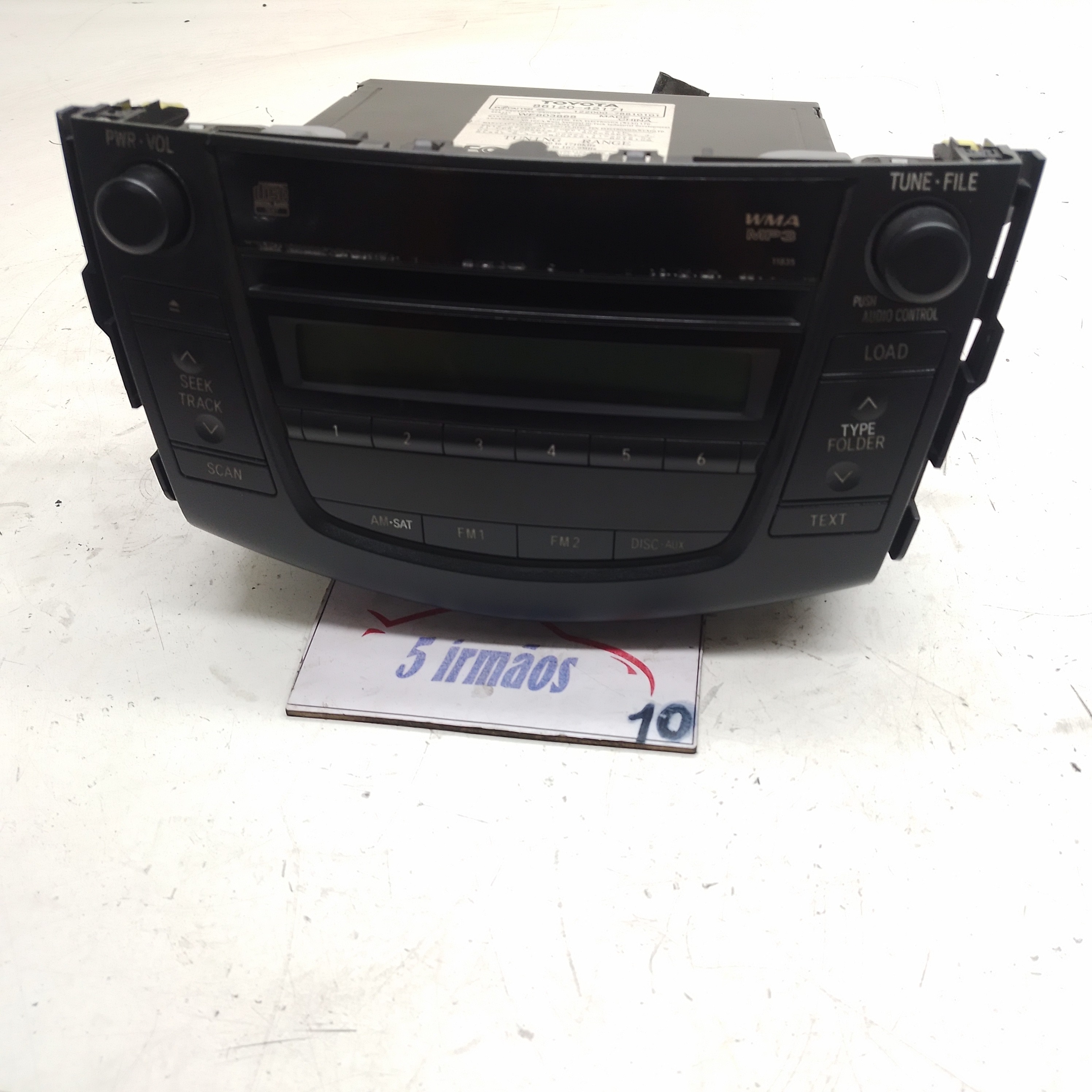 Rádio Cd Player Toyota Rav4 2.4 4×4 2007 / 2008 N8612042171