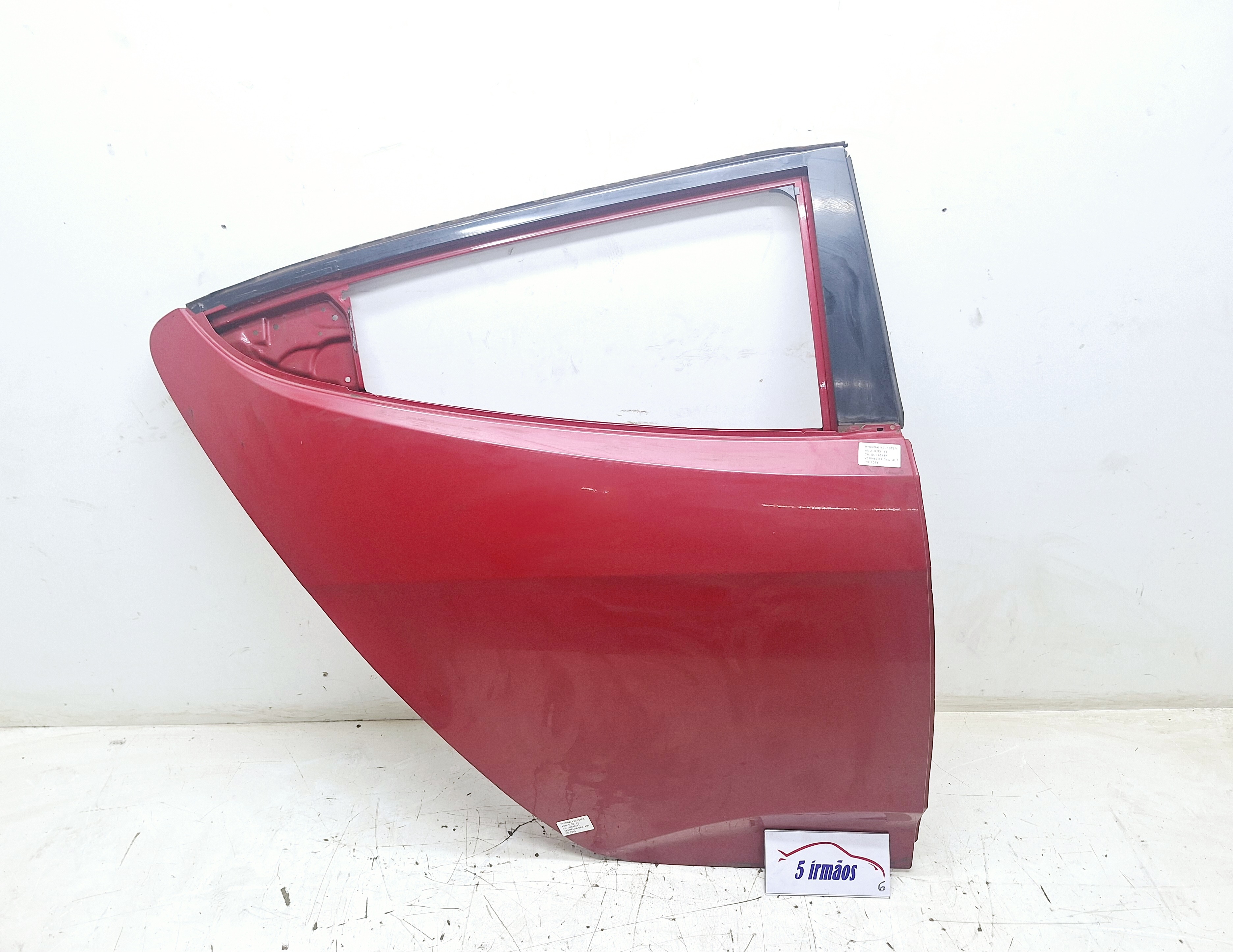 Porta Traseira Direita Hyundai Veloster 1.6 2012/2013  Traseira Direita Vermelho