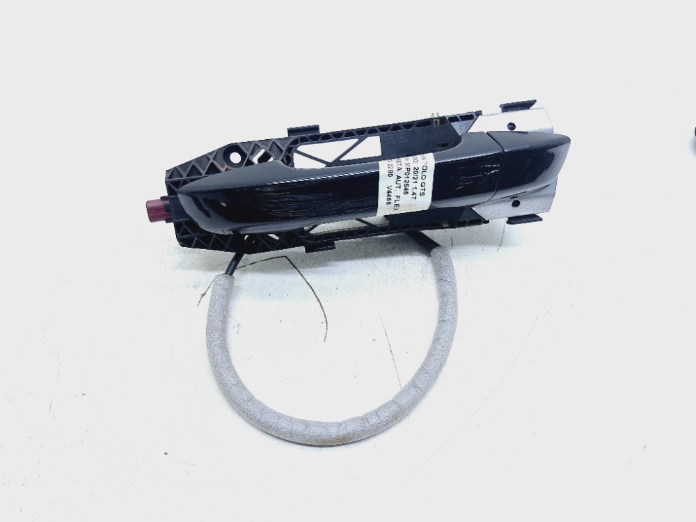 Maçaneta Externa Traseira Direita Vw Polo 1.4 2020 2021  Preto Traseira