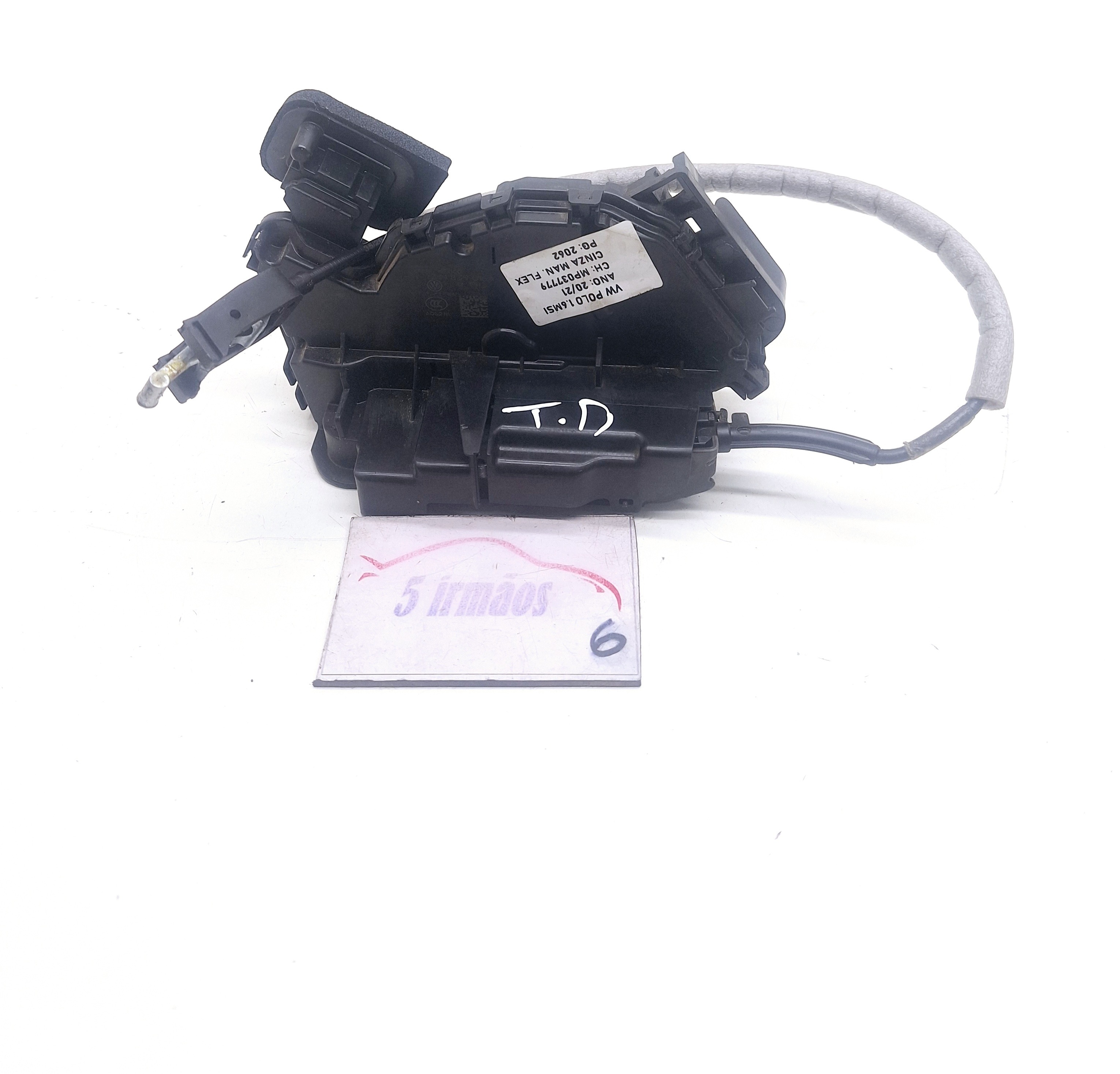 Fechadura Porta Traseira Direita Vw Polo Msi 1.6 2020/2021