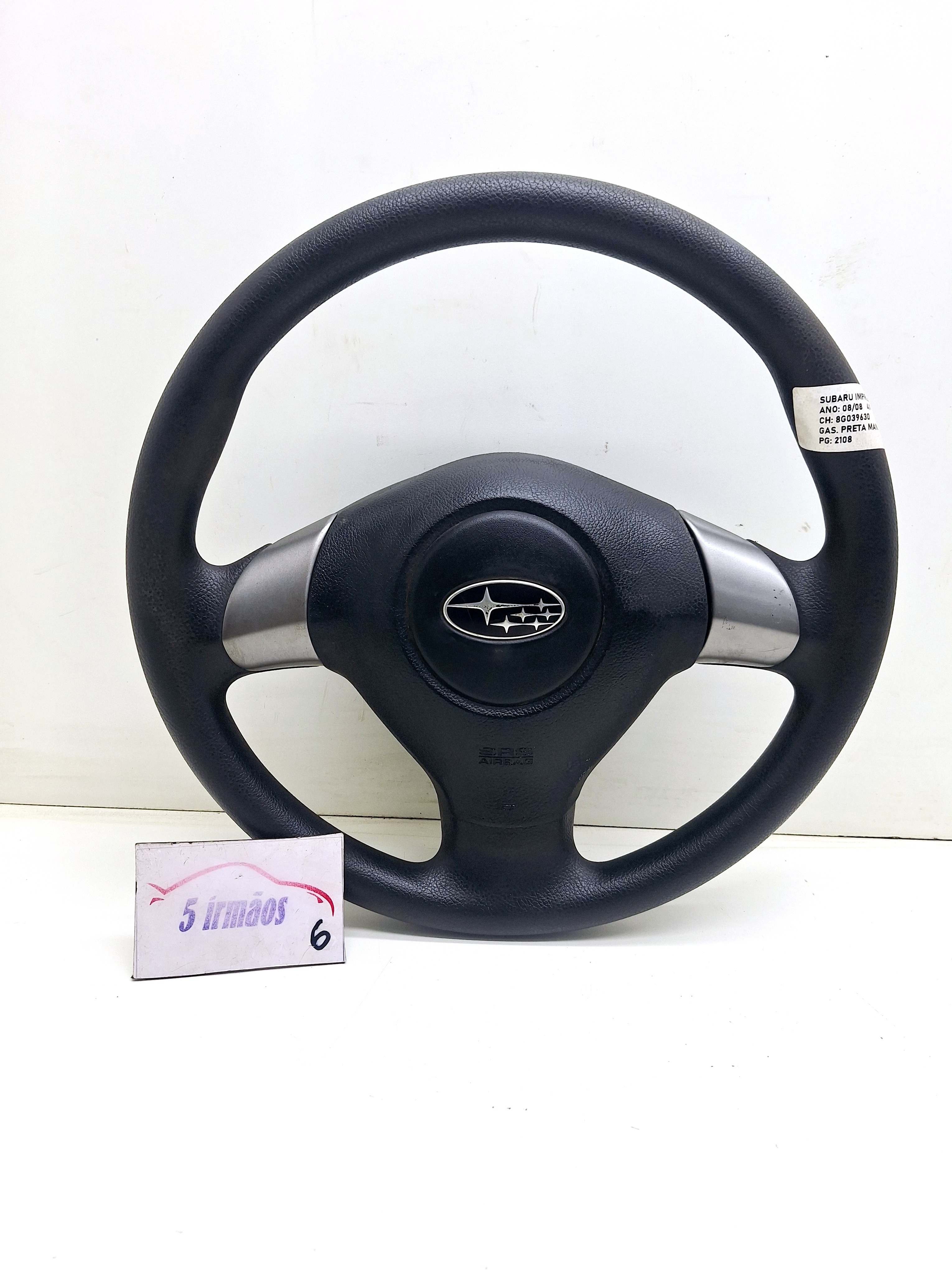 Volante Aro Direção Completo Subaru Impreza 4×4 2008 Preto