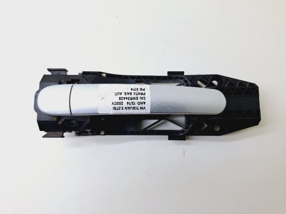 Maçaneta Externa Traseira Direita Vw Tiguan 2.0 2013 2014 Prata Traseira