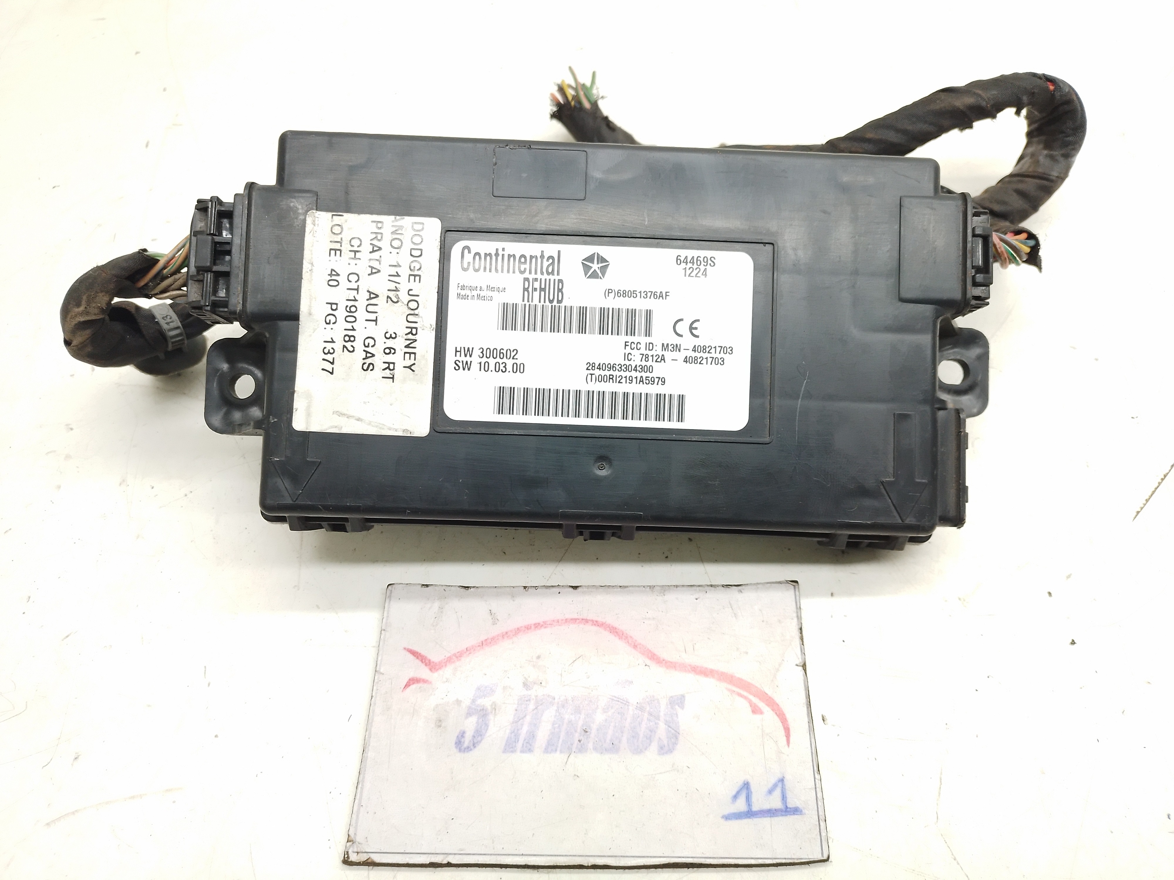Módulo Conforto Dodge Journey Rt 3.6 2011 / 2012 Nº64469s