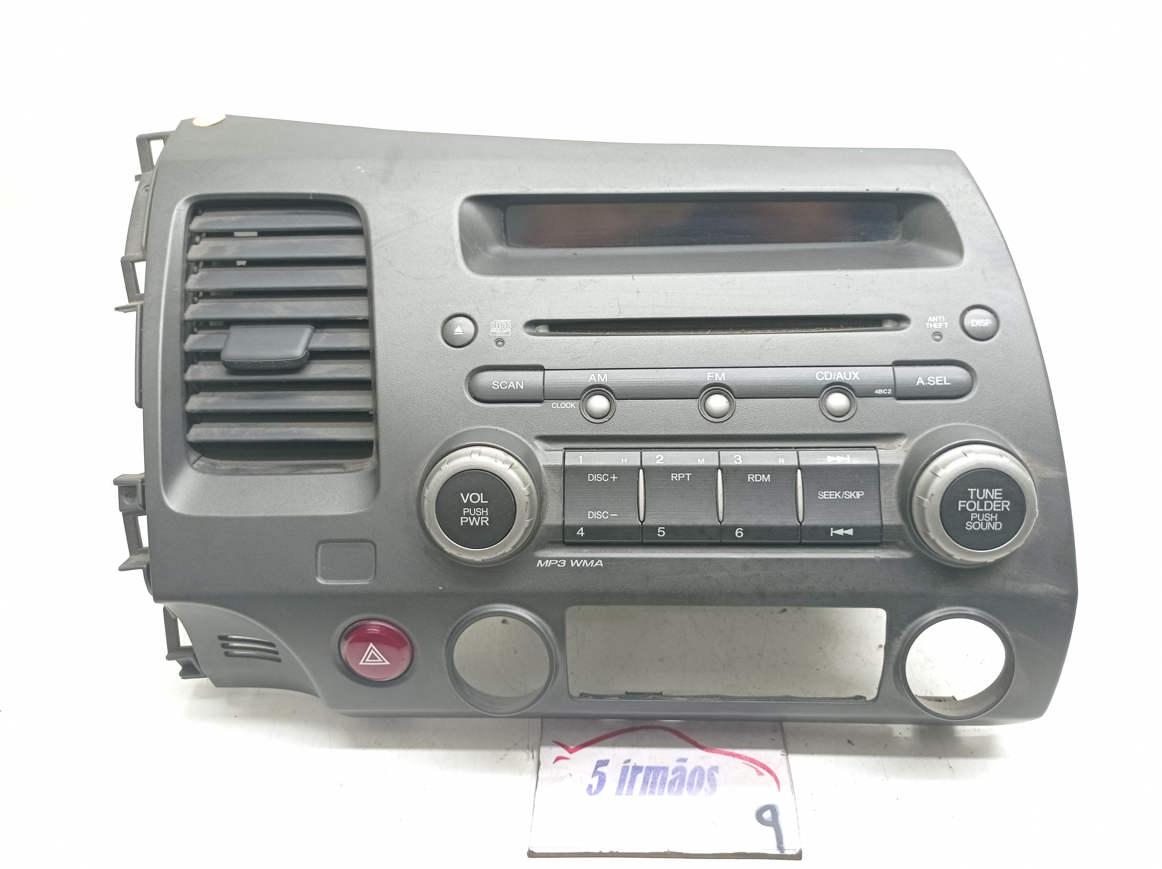 Rádio Cd Player Honda Civic 1.8 2007 / 2008 N39100snj