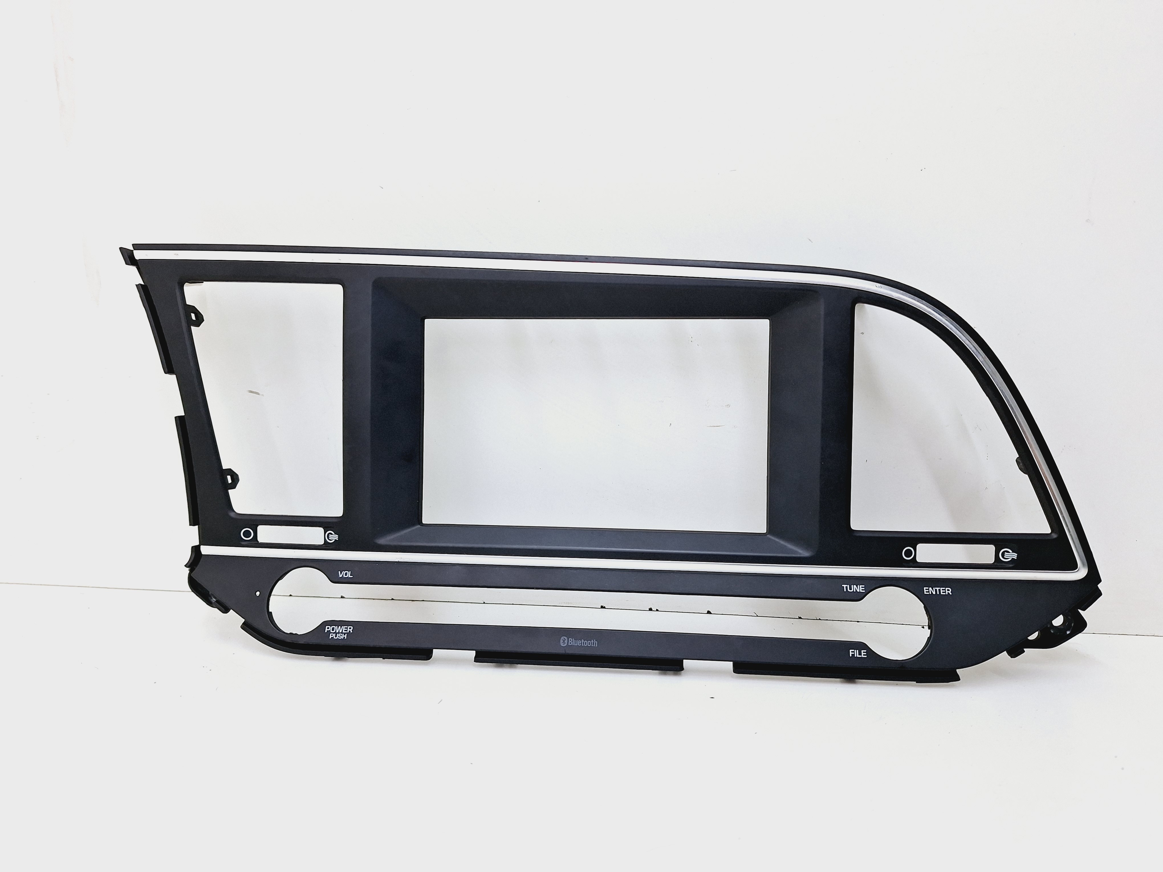 Acabamento Painel Central Hyundai Elantra 2.0 2017 2018  Preto