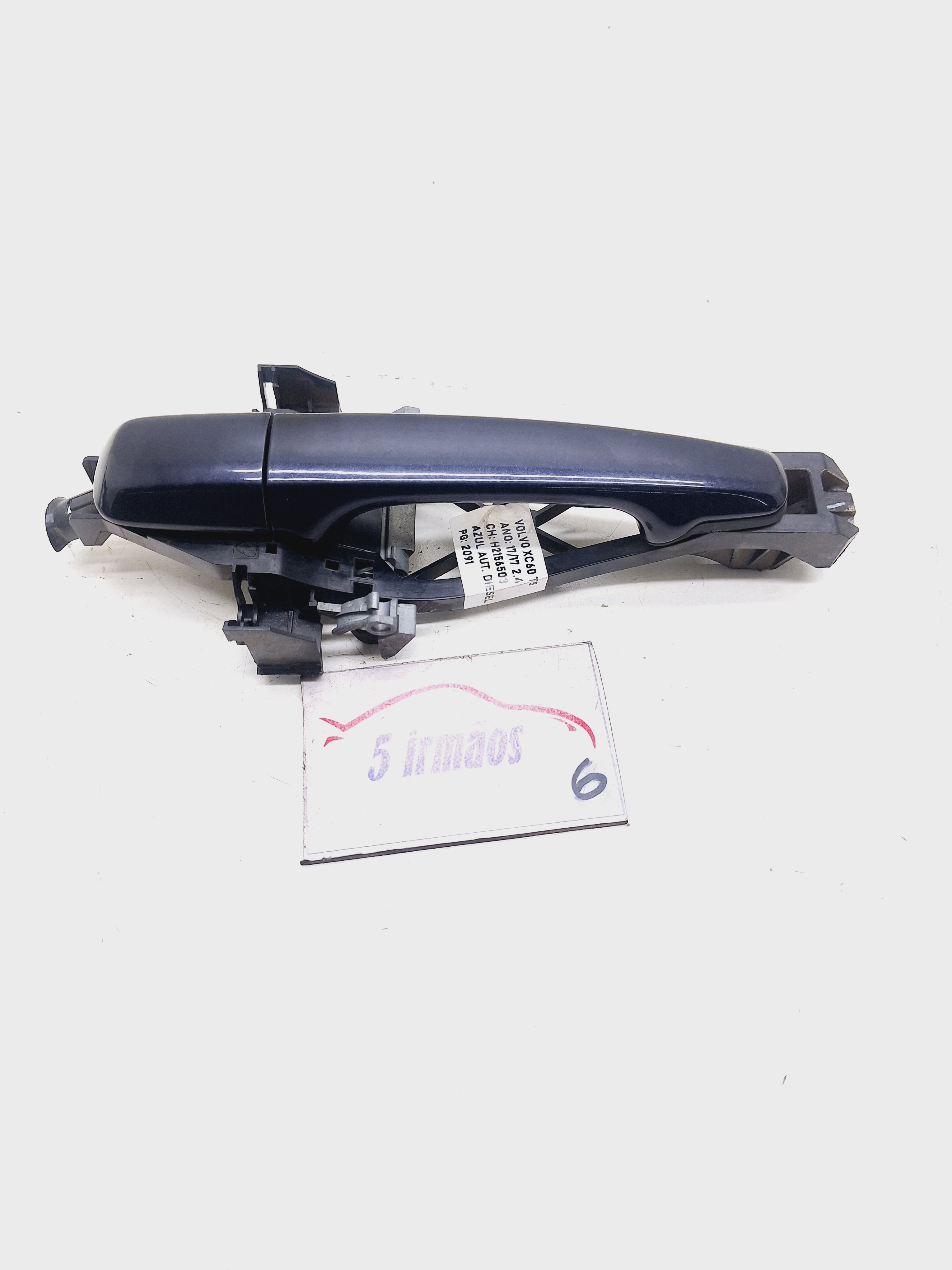 Maçaneta Externa Traseira Esquerda Volvo Xc60 T5 2.4 2017 Azul Traseira