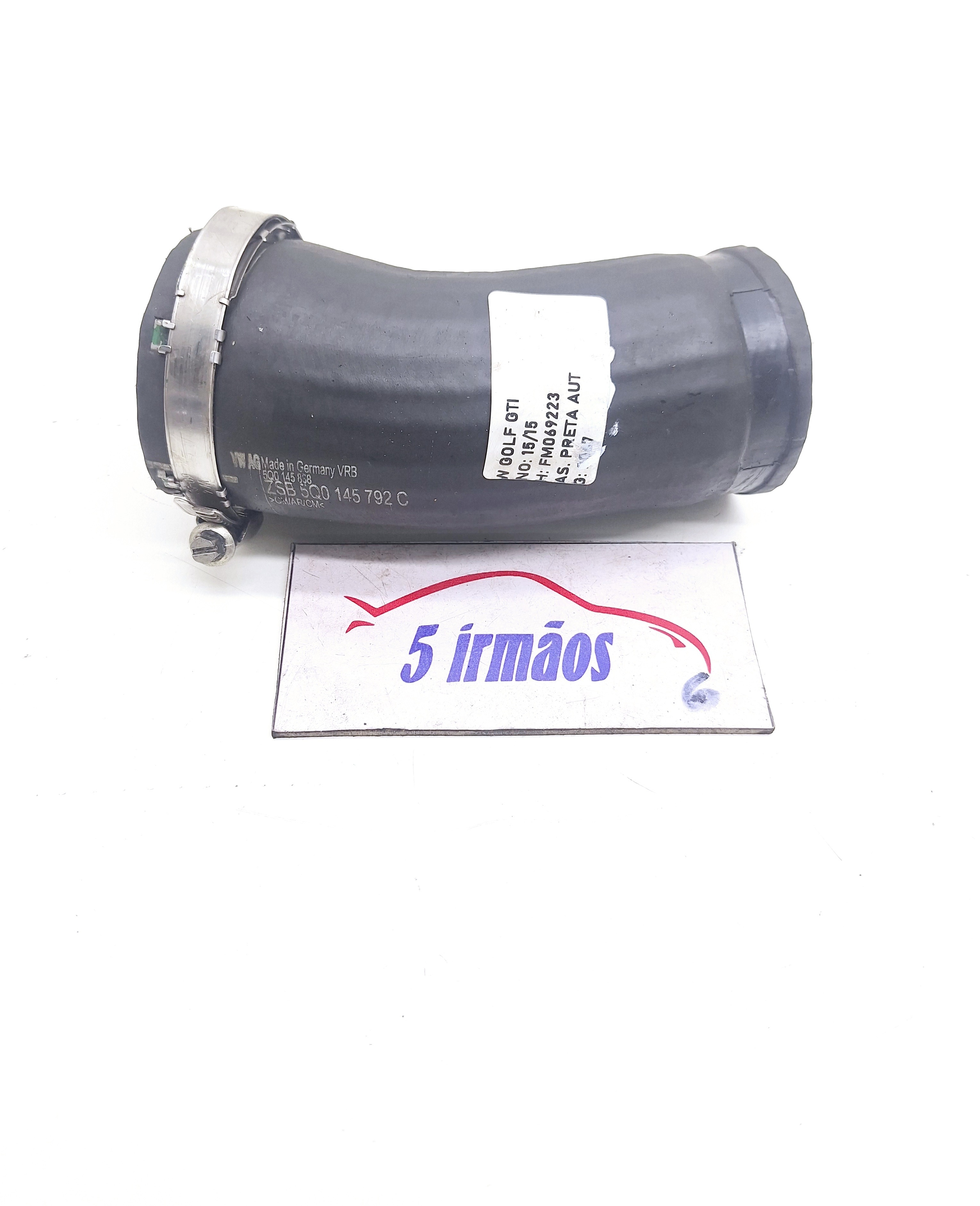 Mangueira Intercooler Vw Golf Gti 2.0 2014 2015 5q0145792c Preto