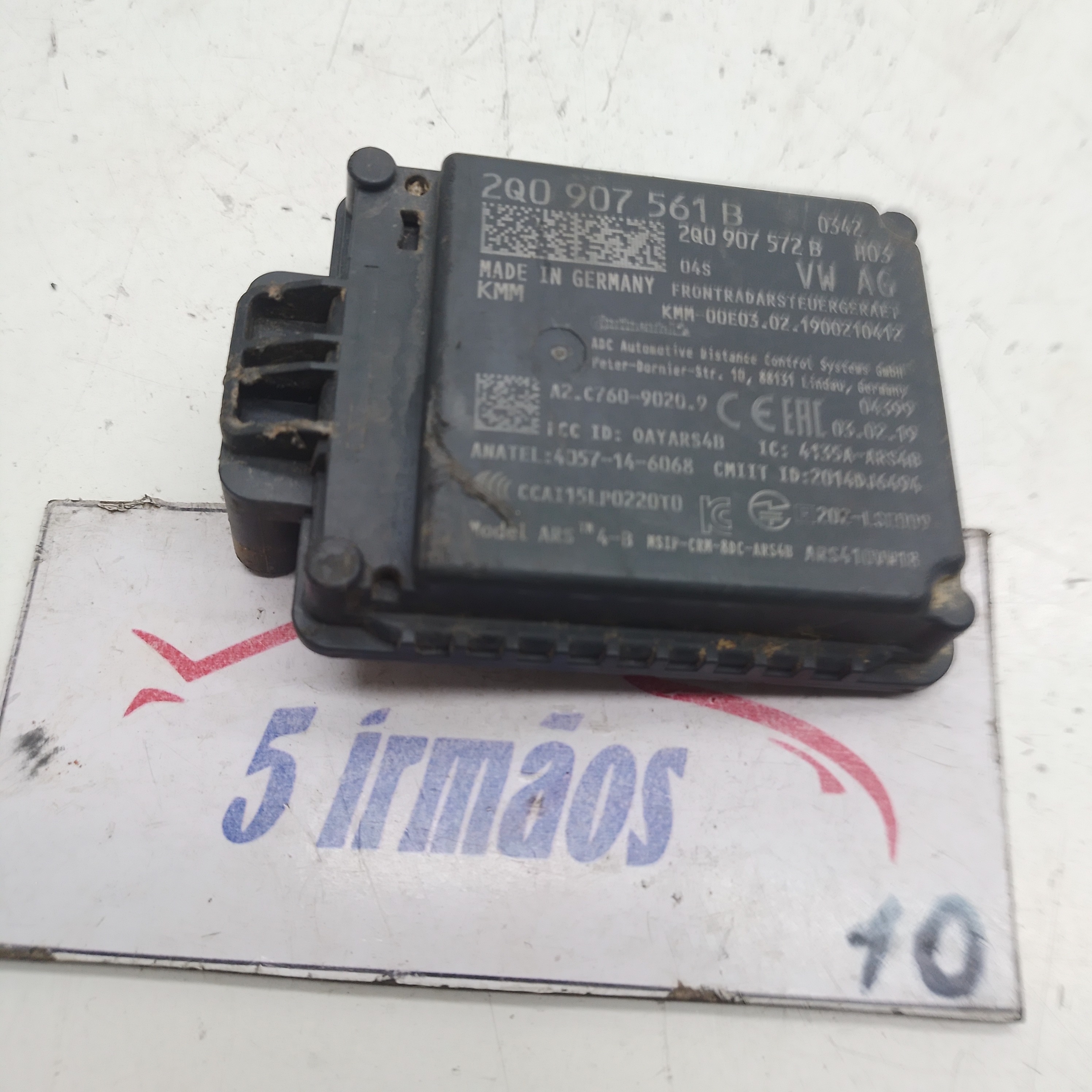 Módulo Sensor Distância Vw Tiguan Tsi 2.0 2019 N2q0907561b