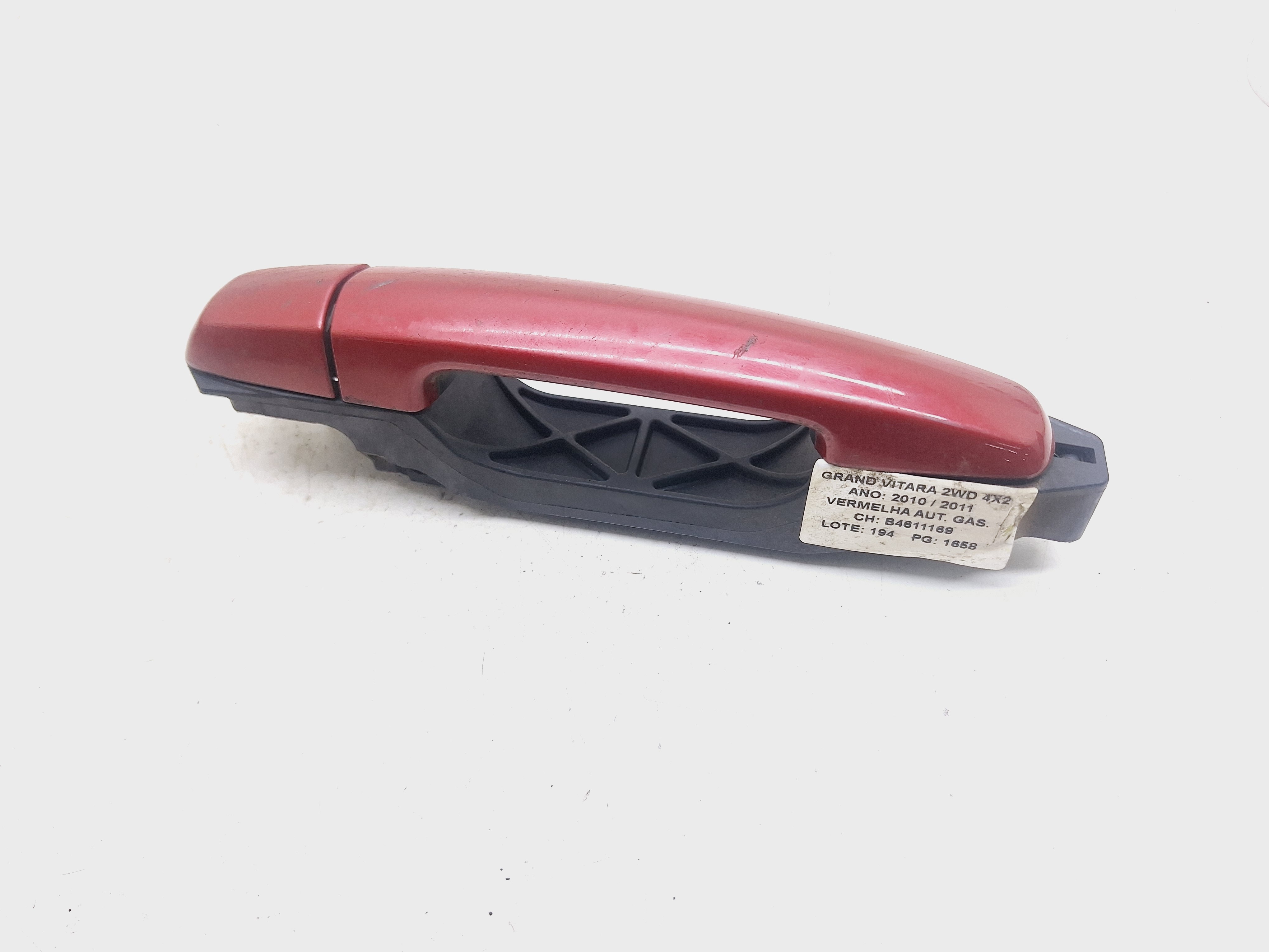 Maçaneta Externa Traseira Direita Grand Vitara 2.0 2011 Vermelho Traseira