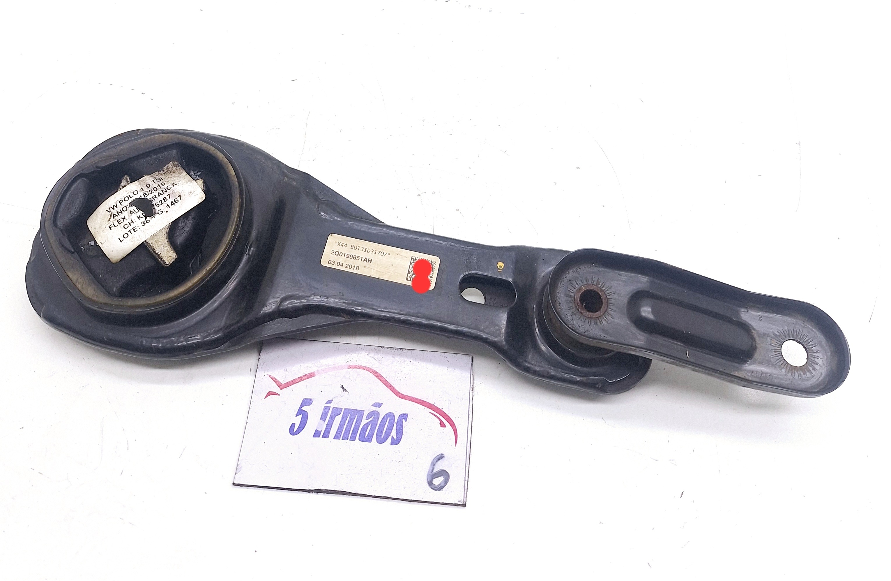 Coxim Inferior Câmbio Vw Polo Tsi 1.0 2019 Nº2q0199851ah