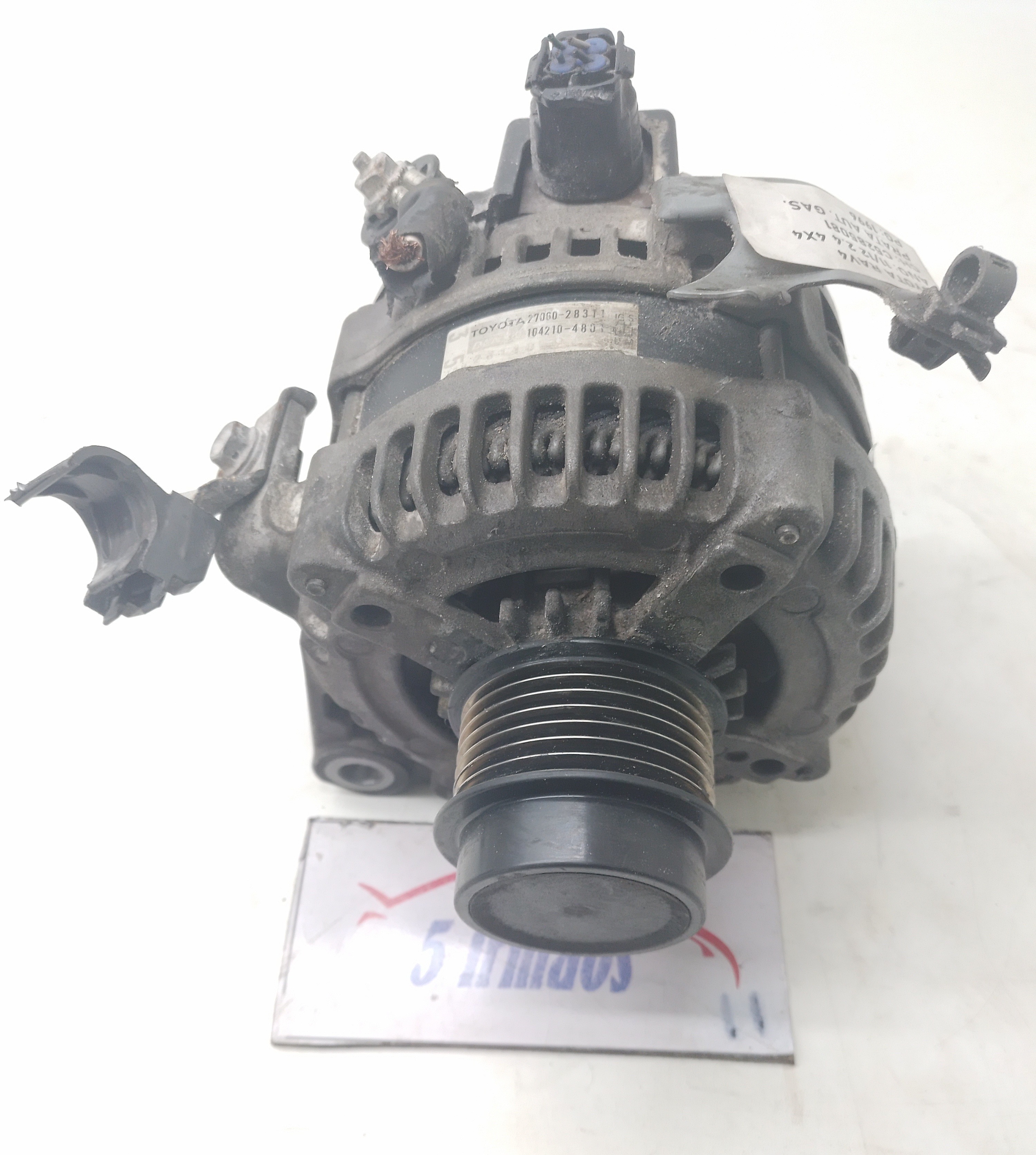 Alternador Toyota Rav4 4×4 2.4 2011 / 2012 Nº2706028311