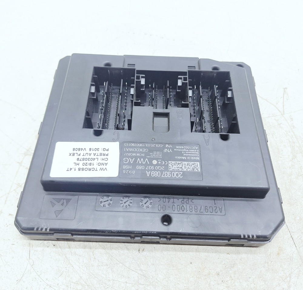 Módulo Conforto Vw Tcross Tsi 1.4 2019 2020 2q0937089a