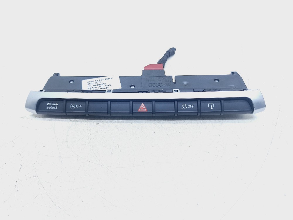 Comando Pisca Alerta Painel Audi A3 2.0 2017 8v0925301jb Preto