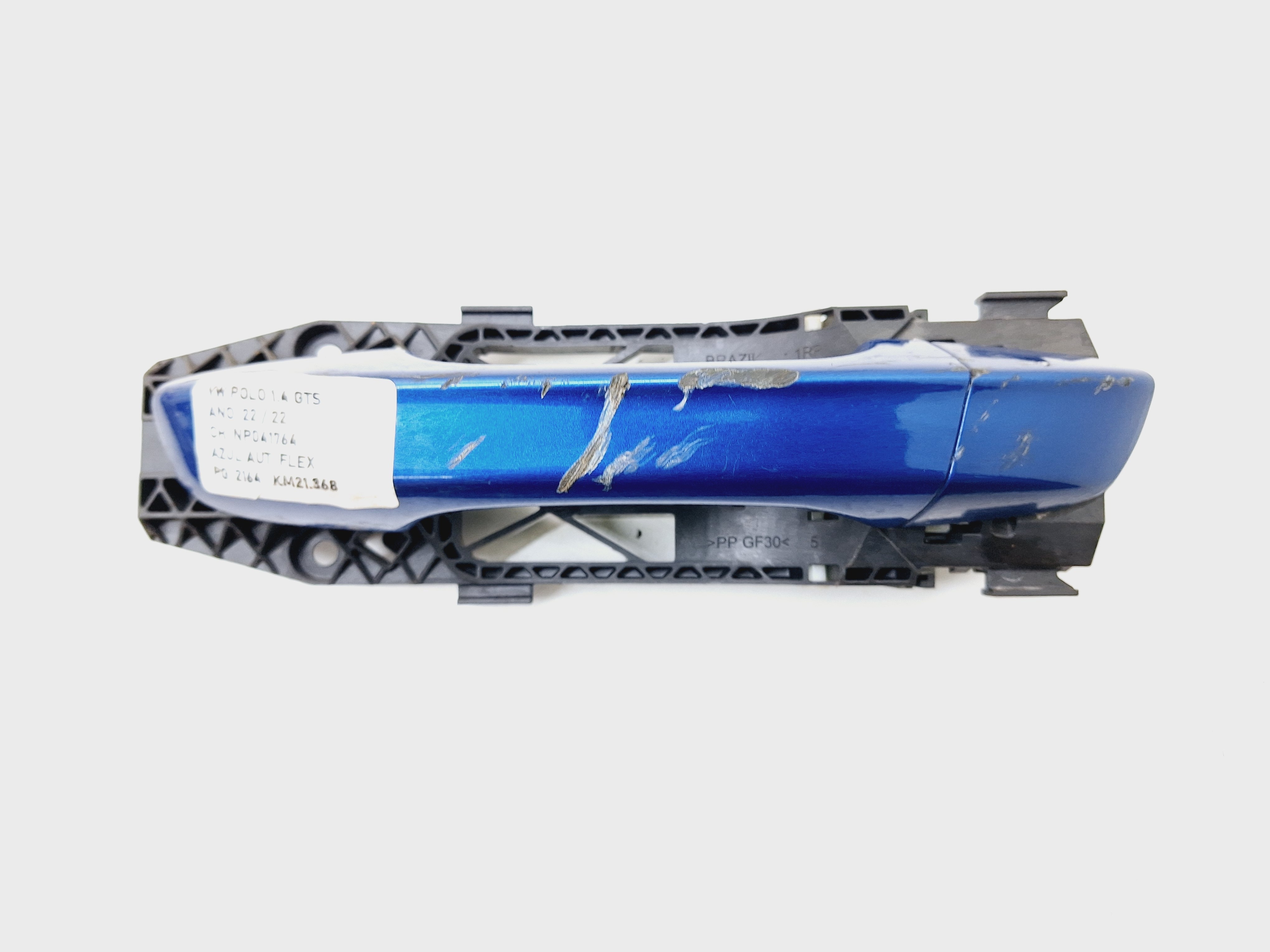 Maçaneta Externa Traseira Esquerda Vw Polo Gts 1.4 2022 Azul Traseira