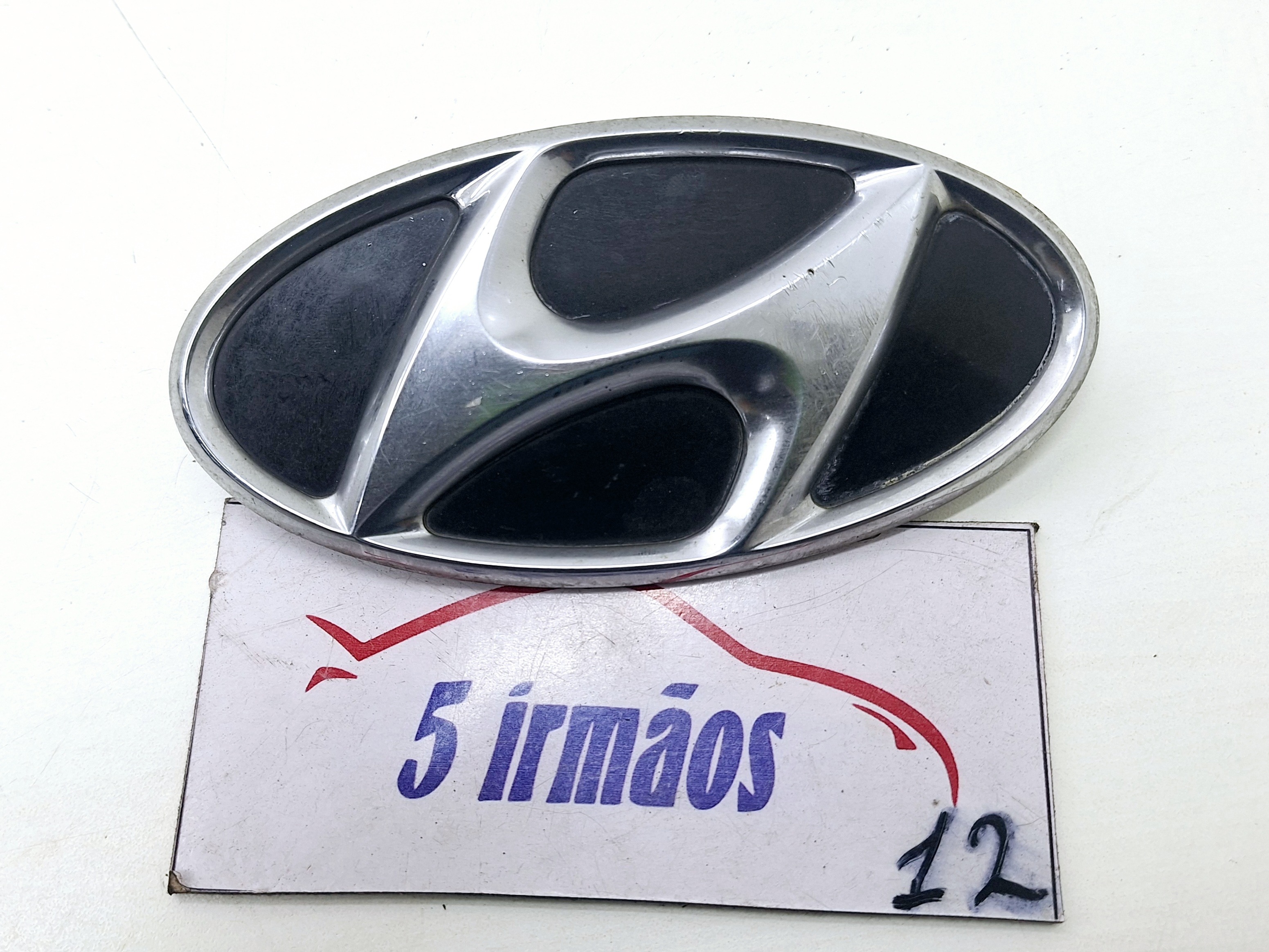 Emblema Hyundai Veracruz 3.8 2007/2008 Nº86513j000 Preto
