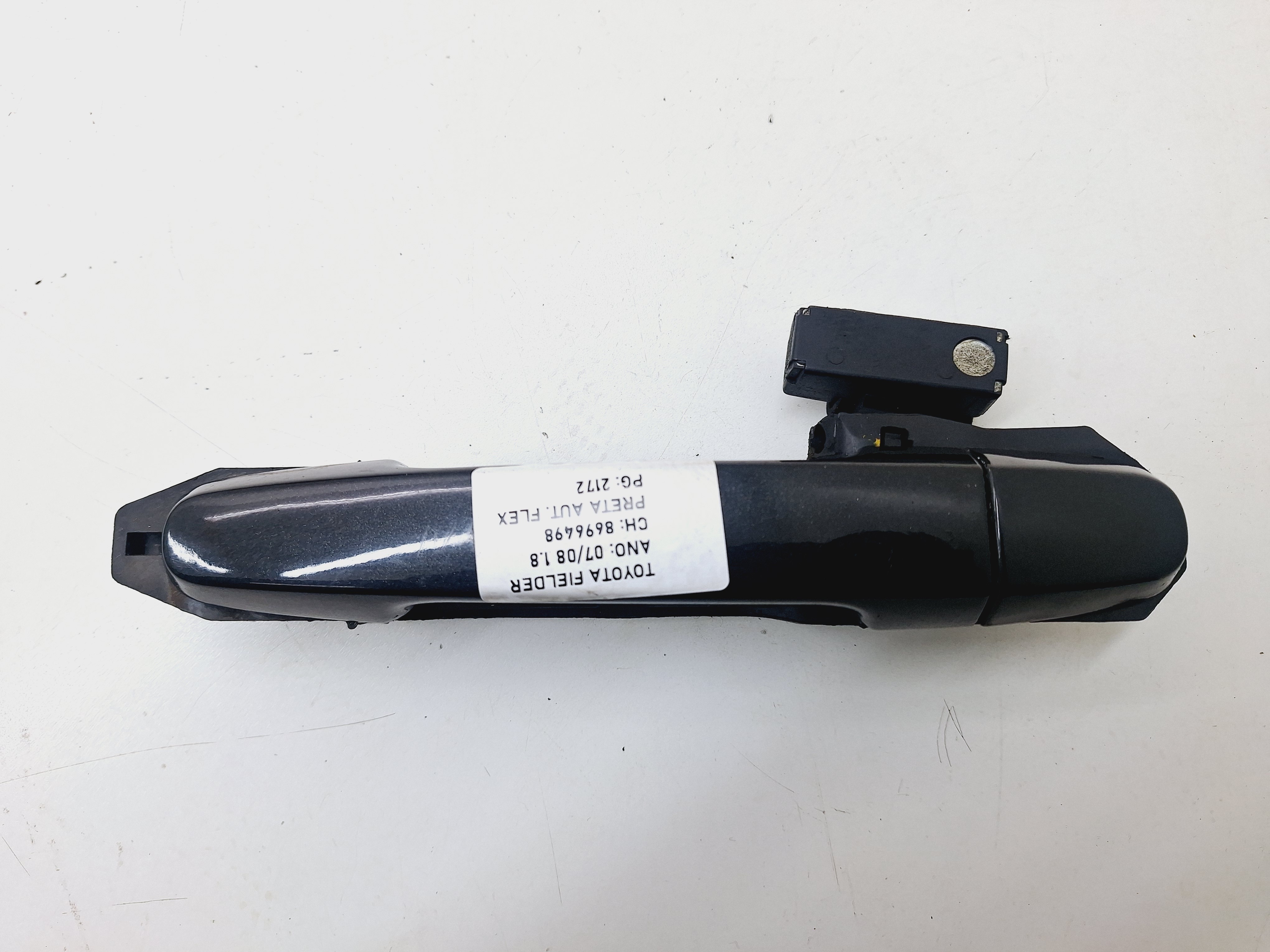 Maçaneta Externa Traseira Esquerda Toyota Fielder 2007 2008 Preto Traseira