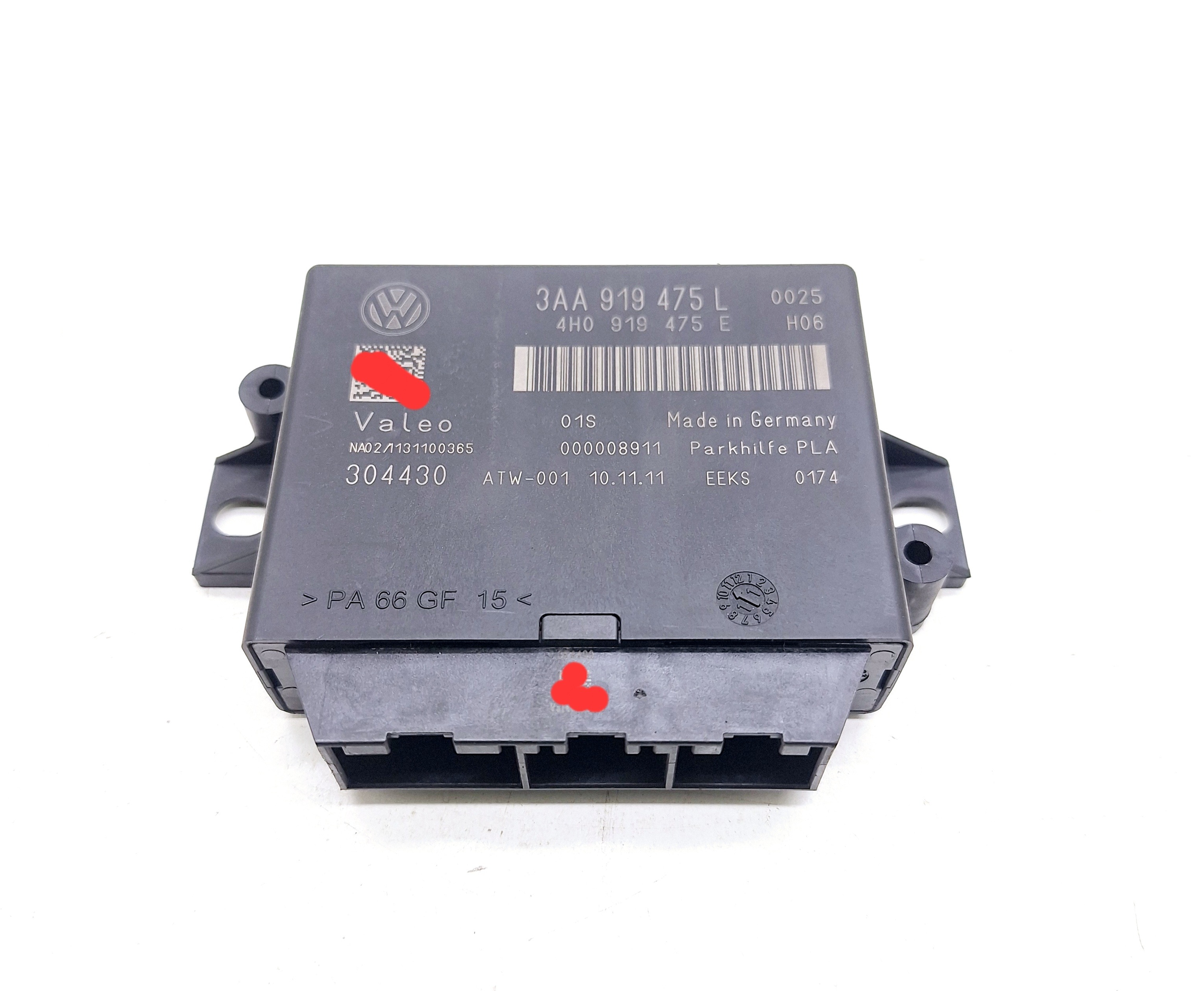 Módulo Estacionamento Vw Tiguan Tsi 2.0 2012 Nº3aa919475l