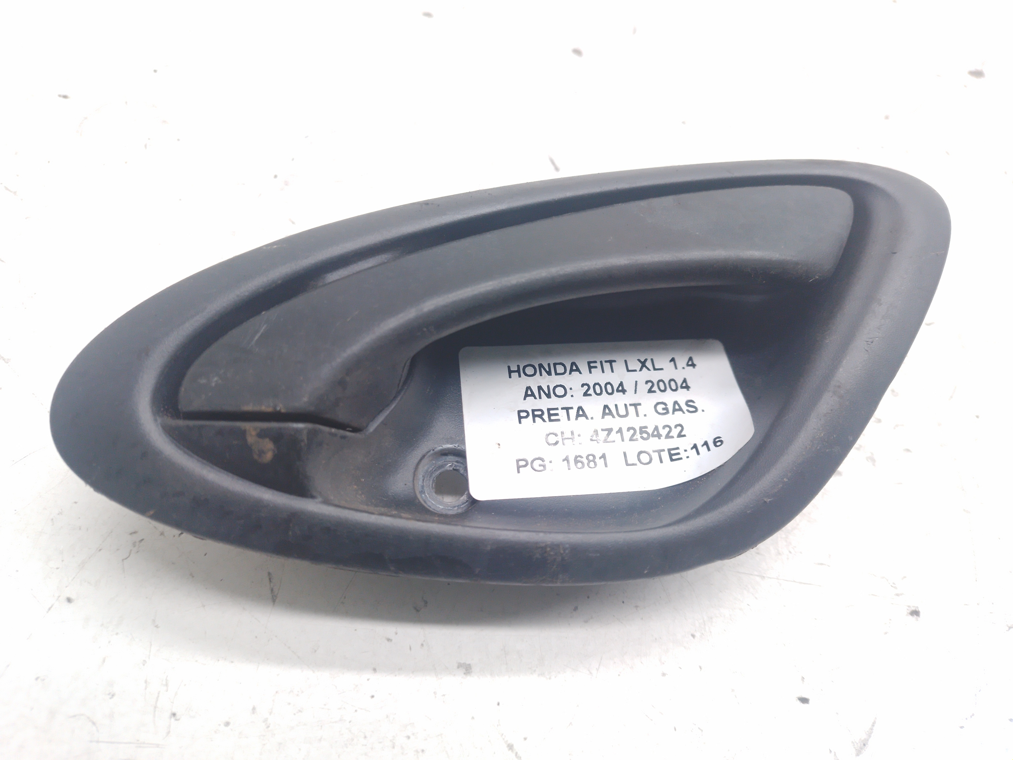 Maçaneta Interna Dianteira Direita Honda Fit 1.4 2004  Preto Dianteira