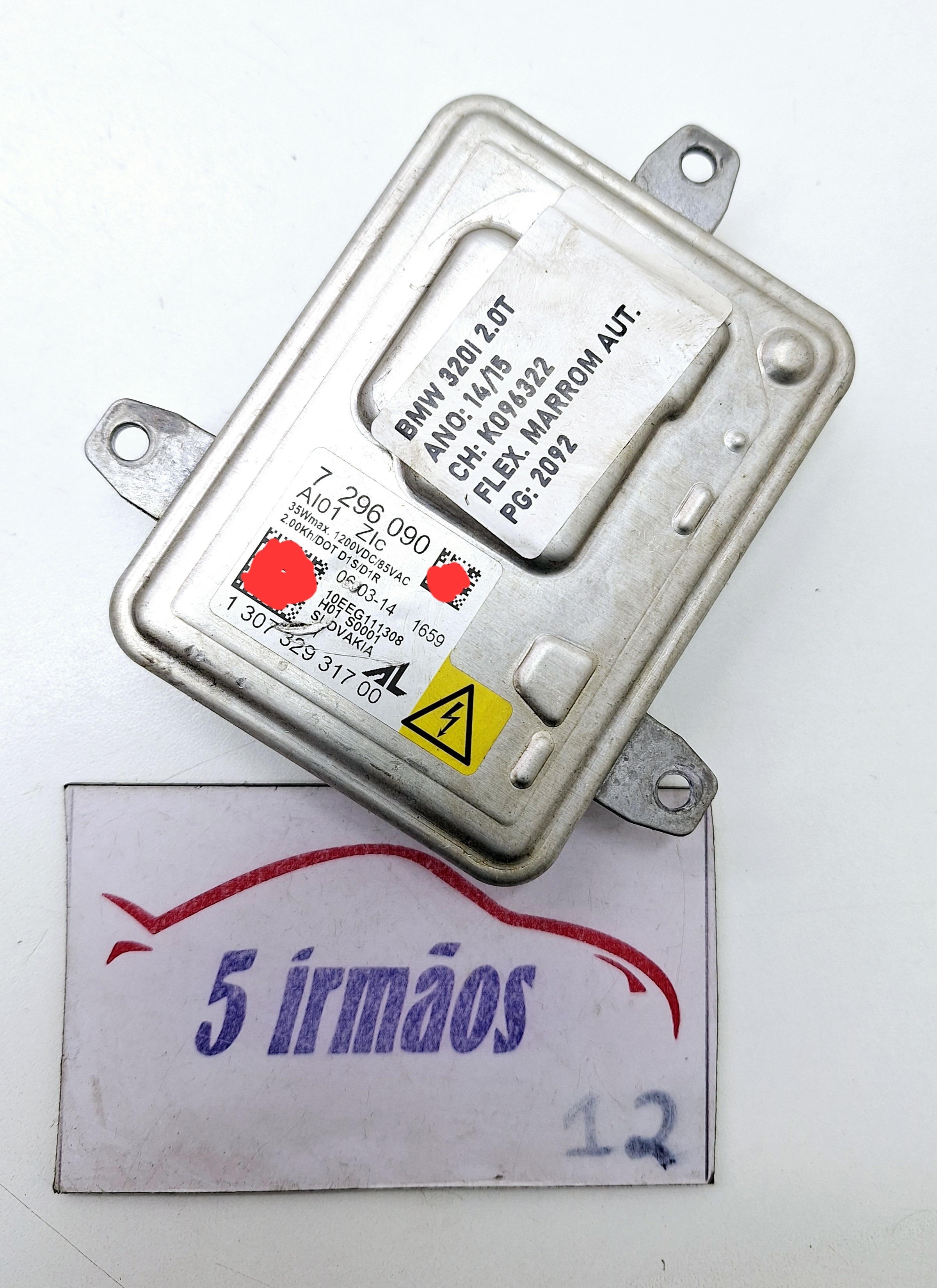 Módulo Reator Farol Xenon Bmw 320i 2.0 2014/2015 Nº7296090