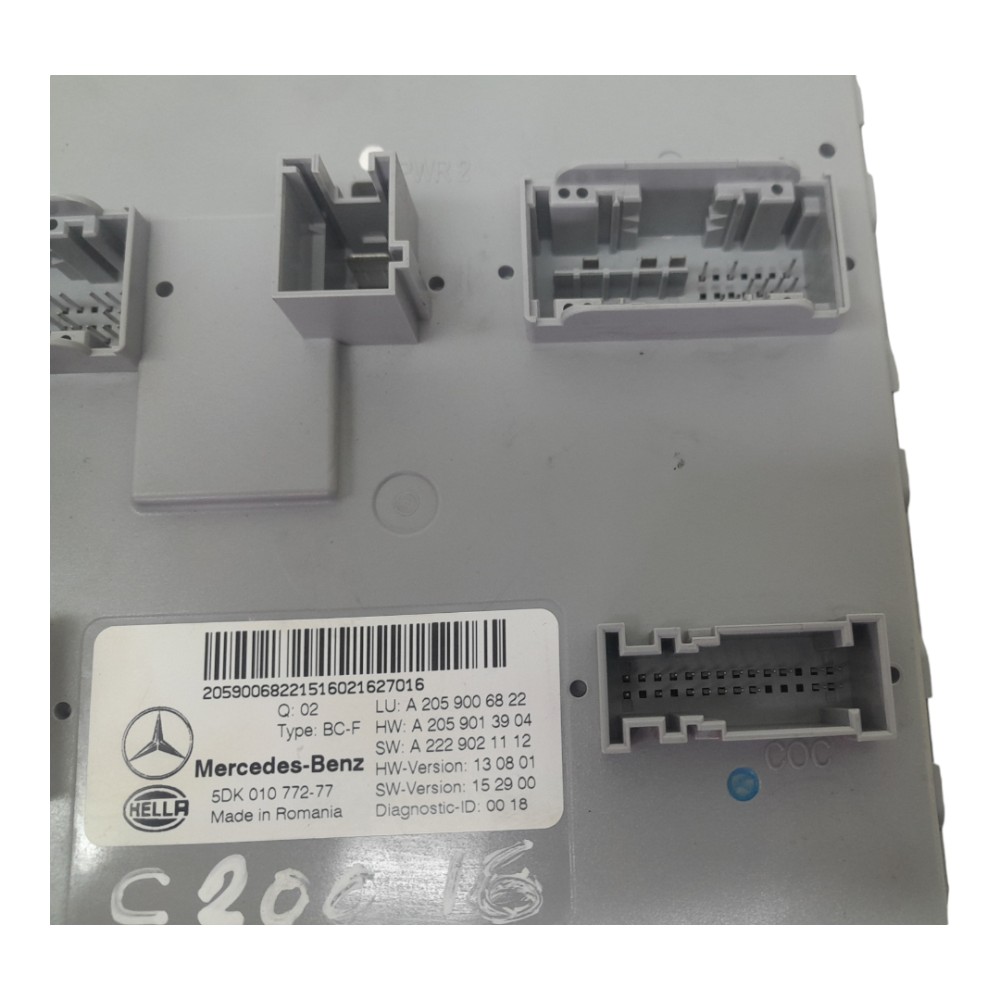 Módulo Conforto Mercedes C200 2.0 16v Turbo Gas Aut 2016 6