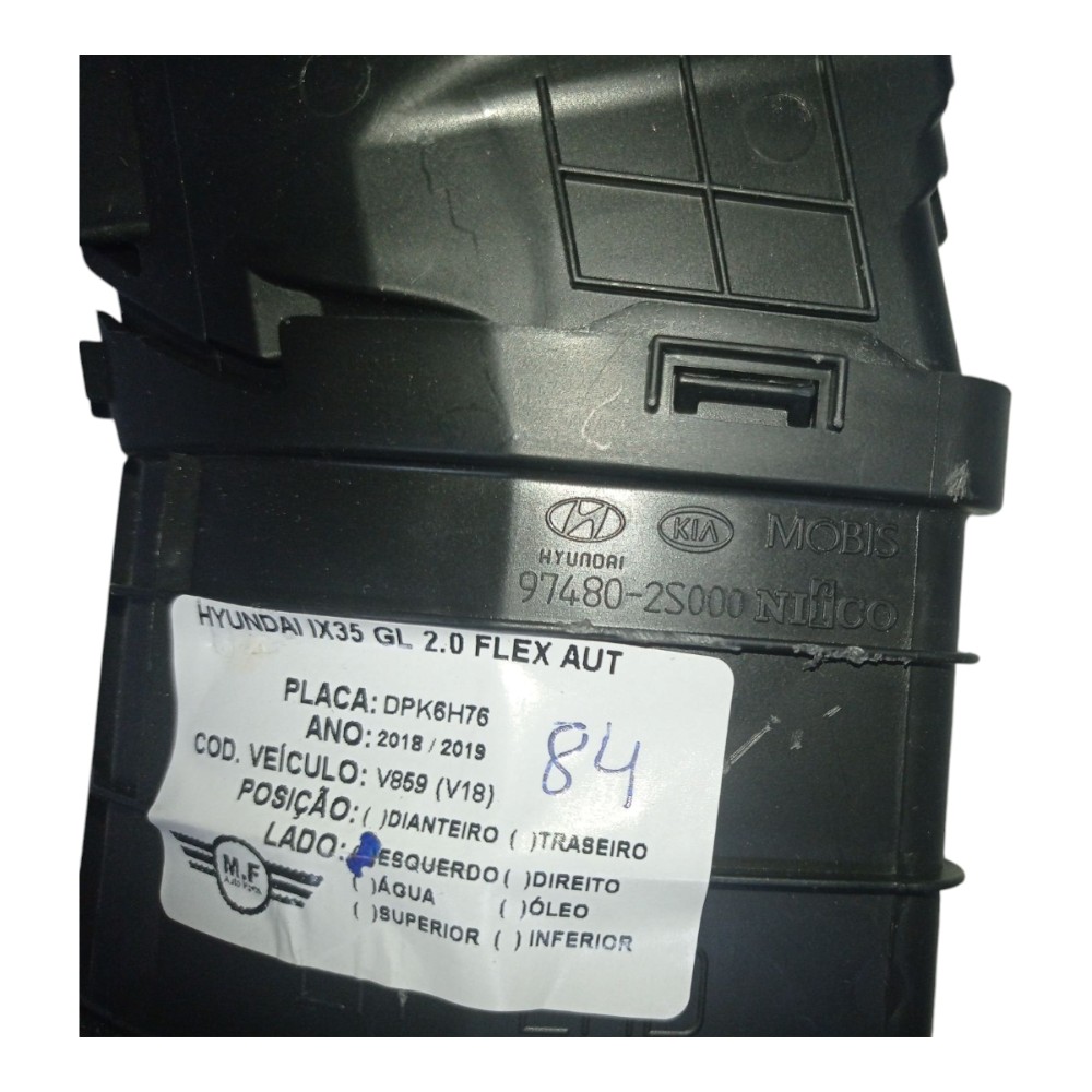 Difusor Ar Condicionado Esquerdo Hyundai Ix35 Gl 2.0 2019 5