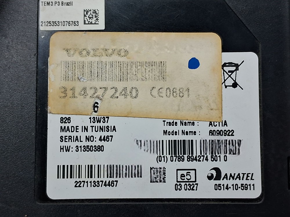 Modulo Multimidia Volvo Xc60 Top T6 3.0 6cc Turbo 2014 7