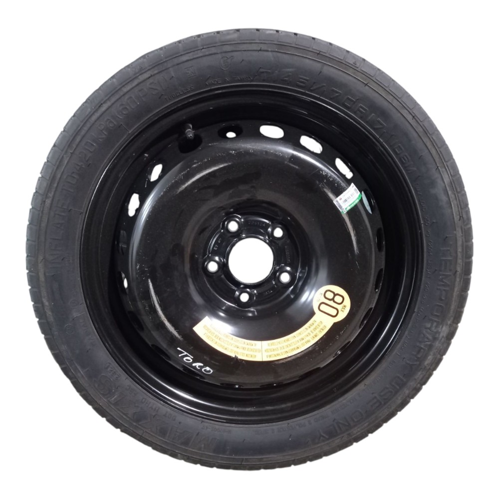 RODA ESTEPE ARO 17 PNEU T145 70 R17 FIAT TORO 2022 5X110