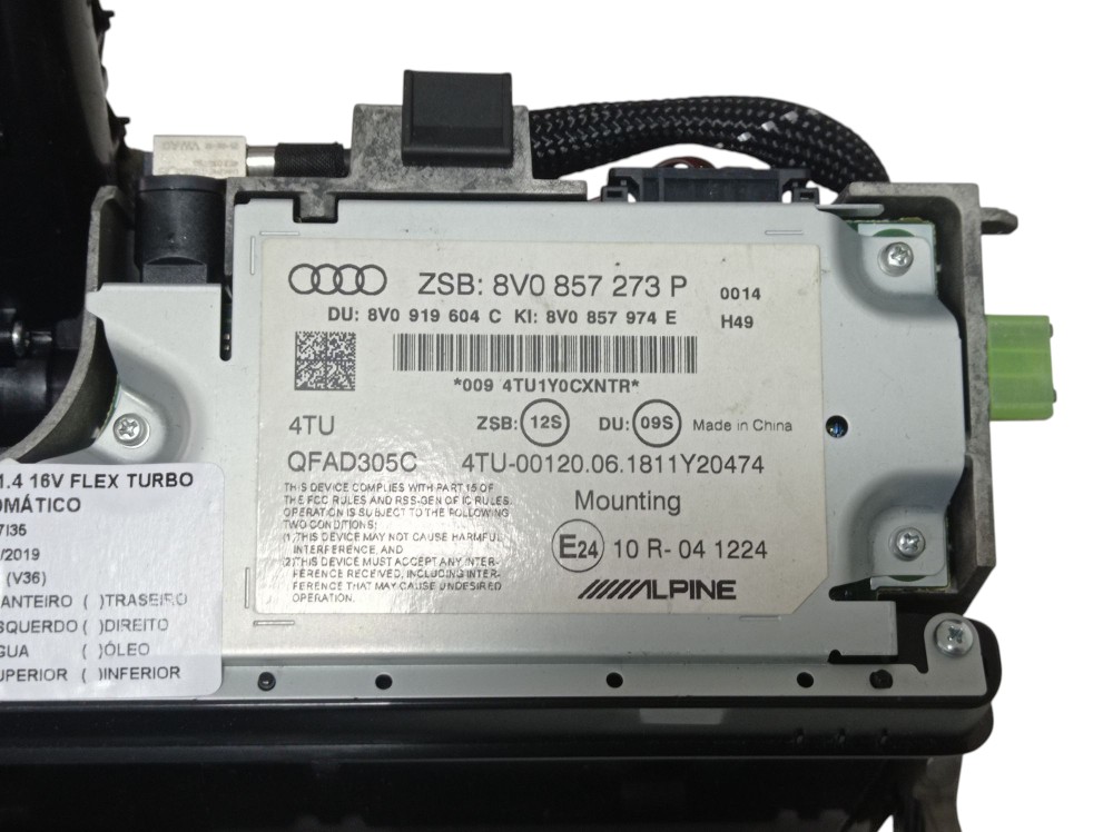 Tela Multimídia Audi A3 Sedan 1.4 Turbo Aut 2019 5