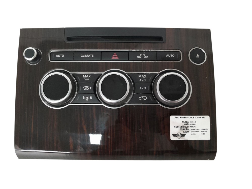 Controle Comando Ar Condicionado Range Rover Vogue 2014