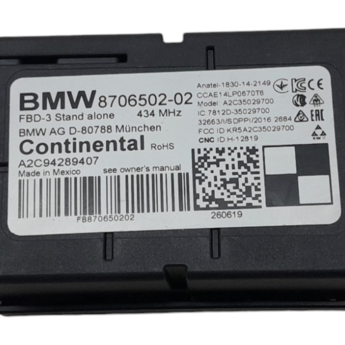Modulo Antena Bmw X1 Sdrive20i Active 2.0 Aut Flex 2020 7